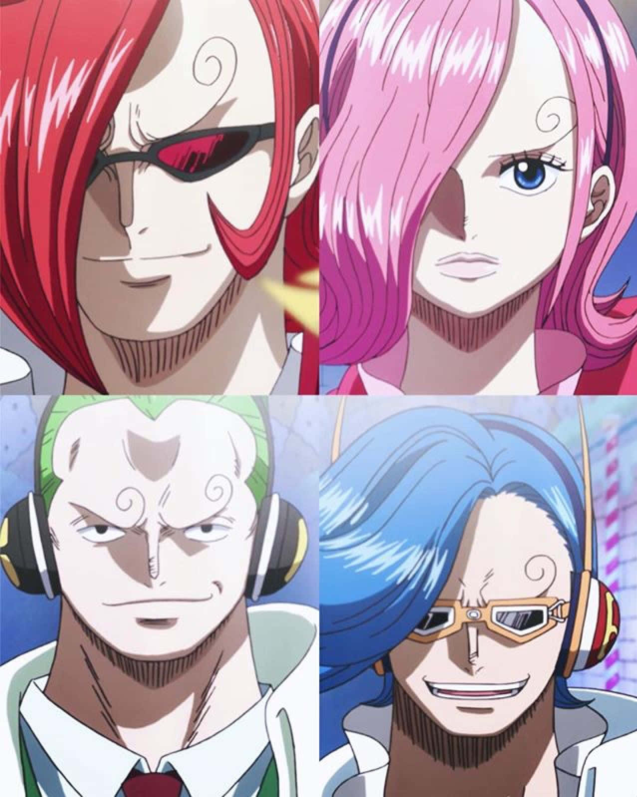 Vinsmoke Family, anime characters, vibrant colored hair, HD Phone Wallpaper