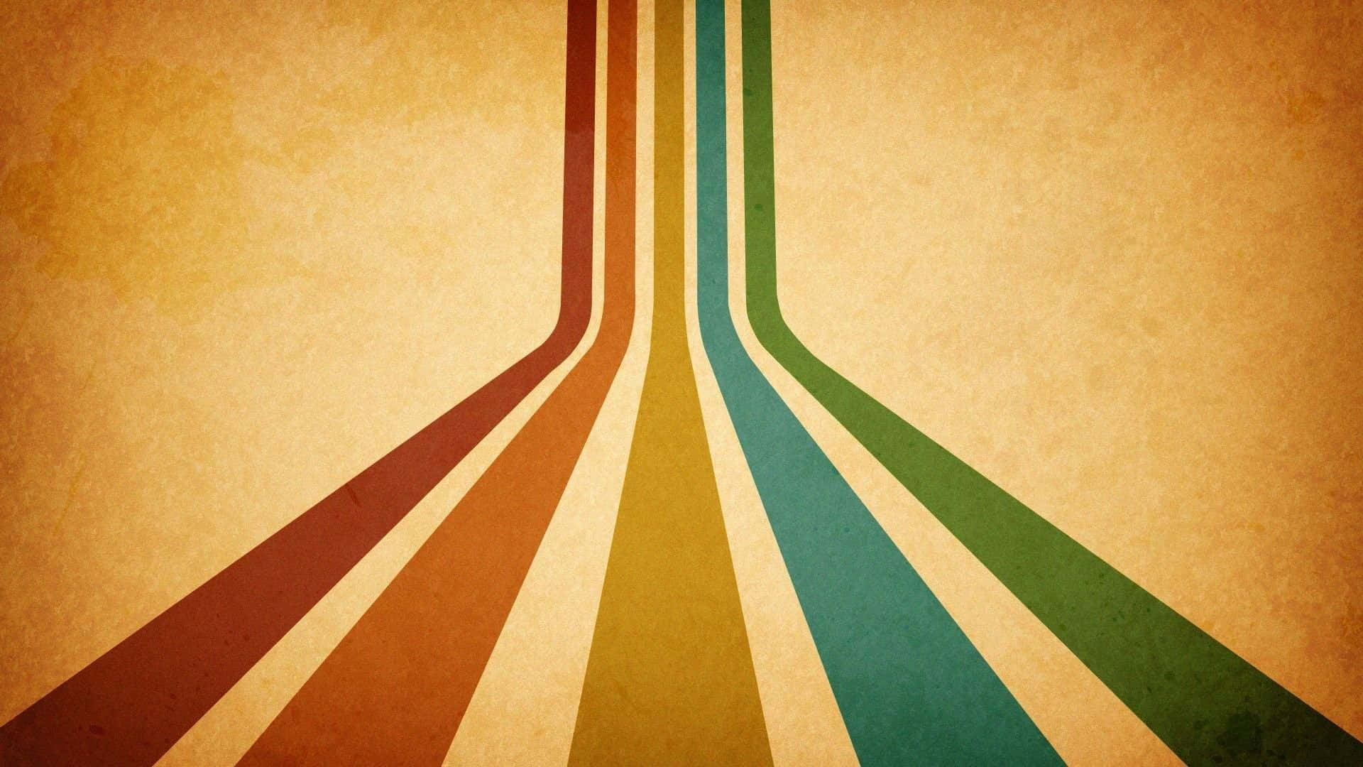Vintage 60s, bent lines, vignette effect, Full HD Desktop Wallpaper
