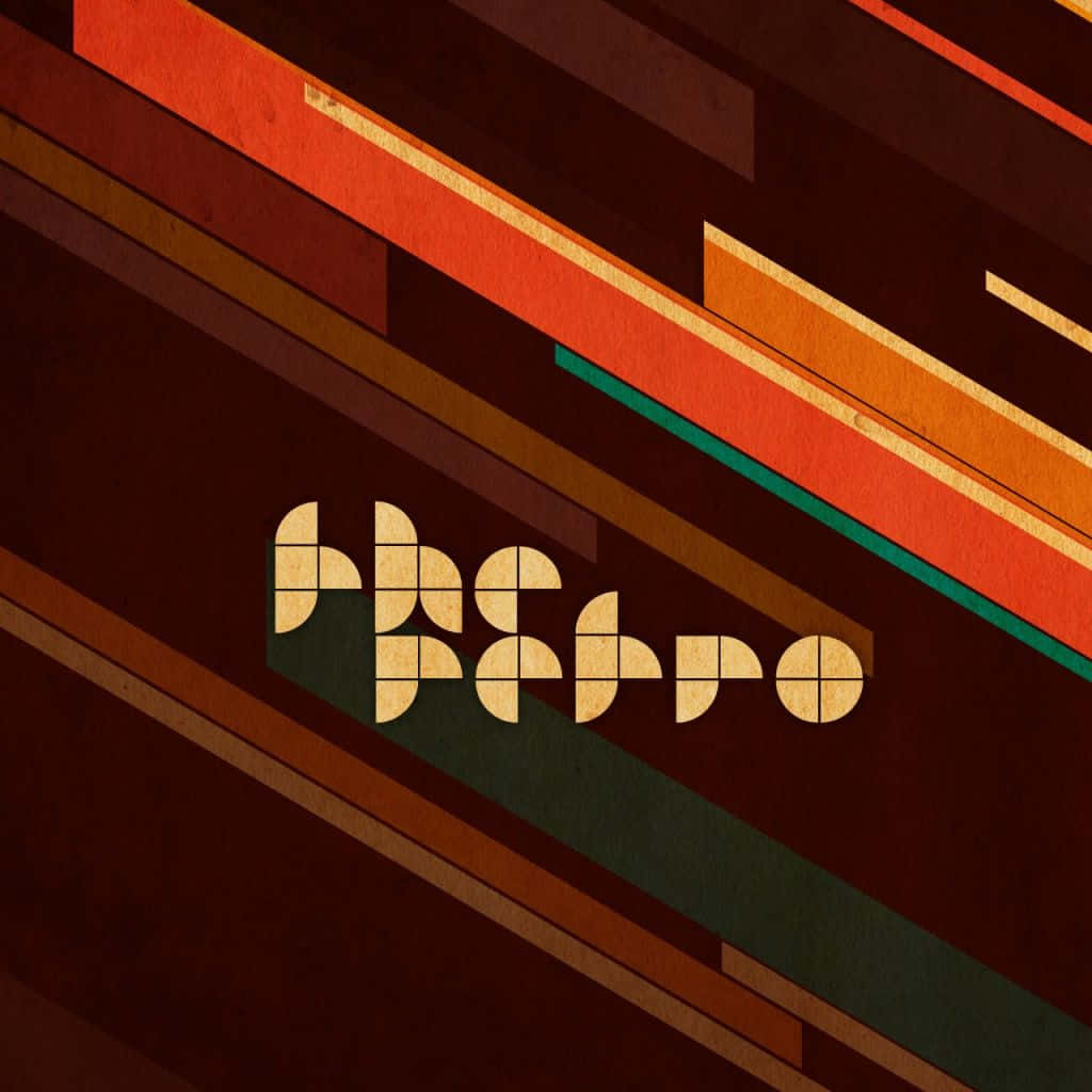 60s aesthetic, retro logo, geometric stripes, SD Desktop Wallpaper
