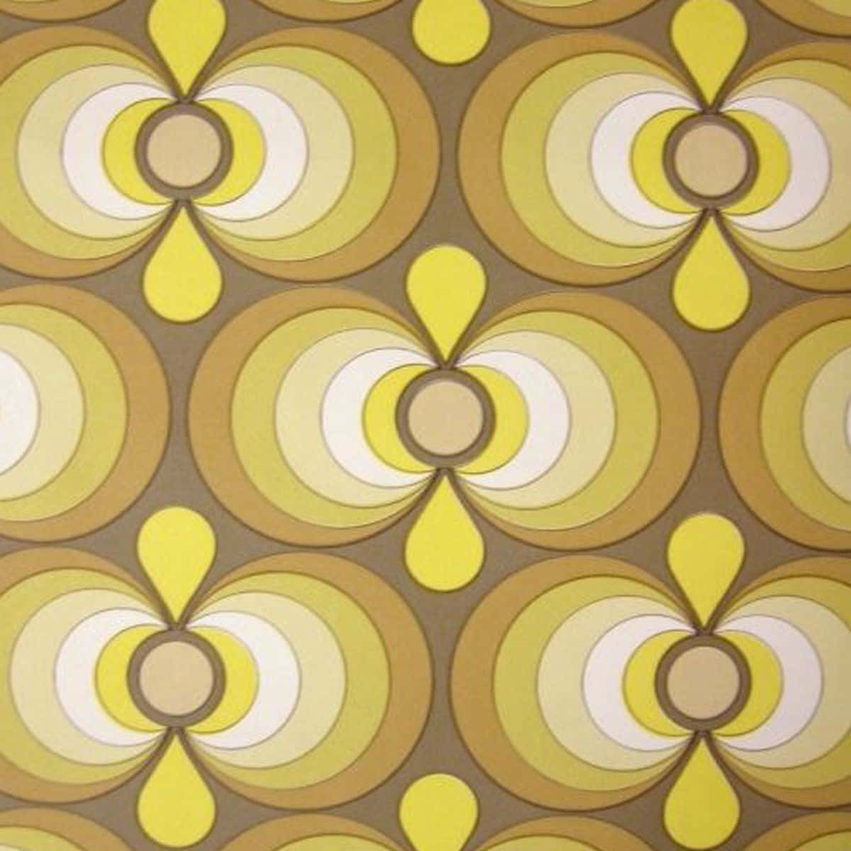 1960s, mustard yellow, cream, SD Desktop Wallpaper