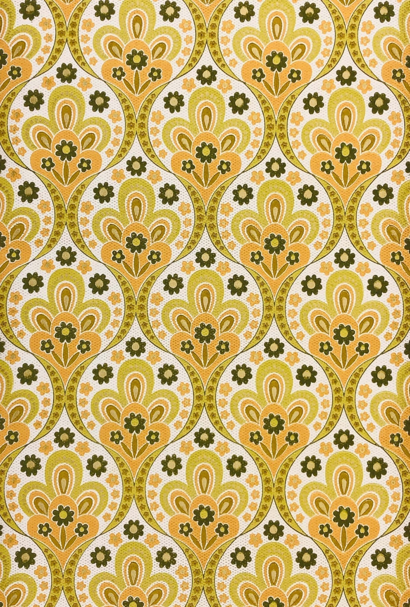 1960s, mustard green, ochre, Full HD Phone Wallpaper
