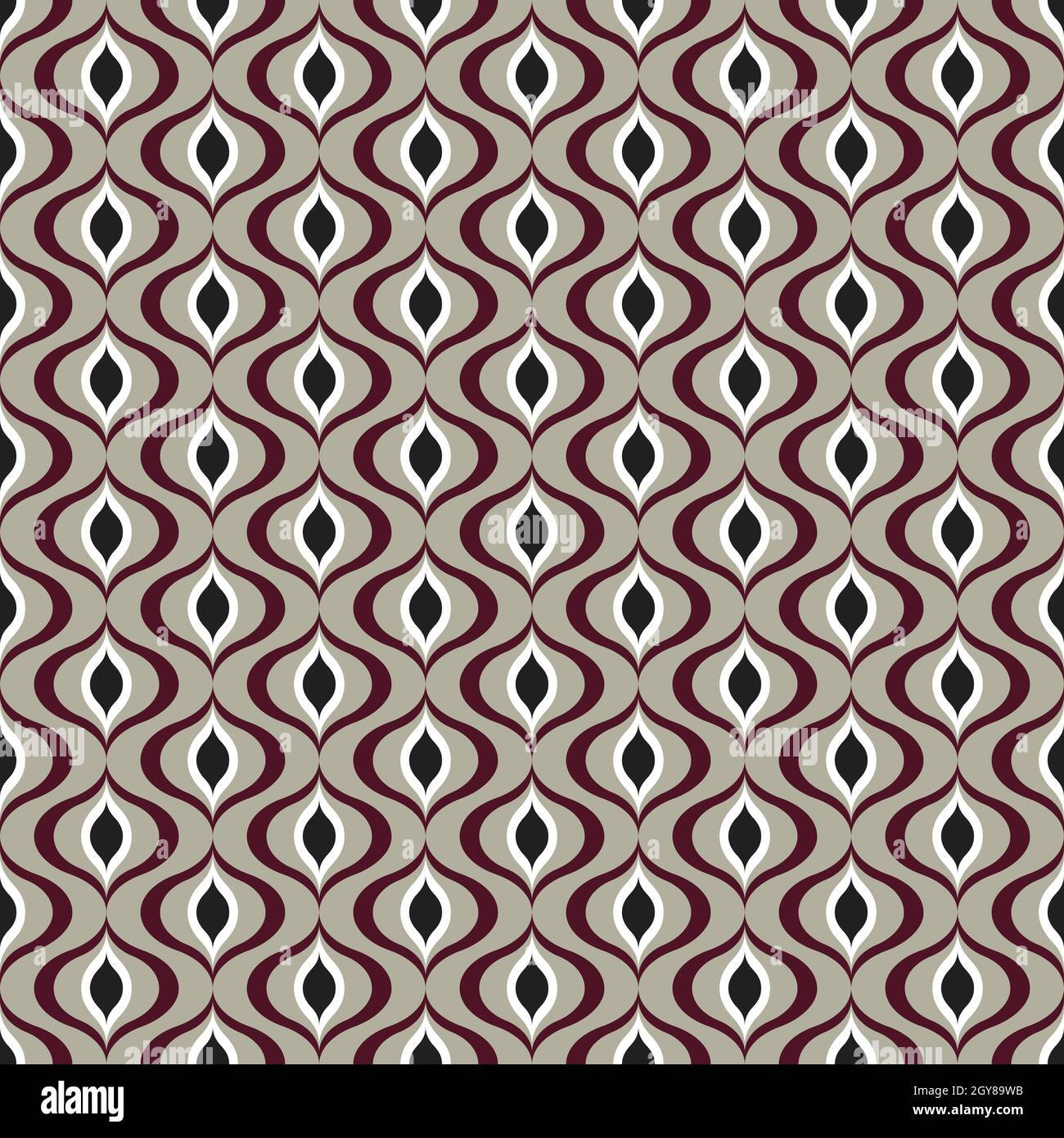 vintage 70s, teardrop shapes, burgundy, HD Phone Wallpaper