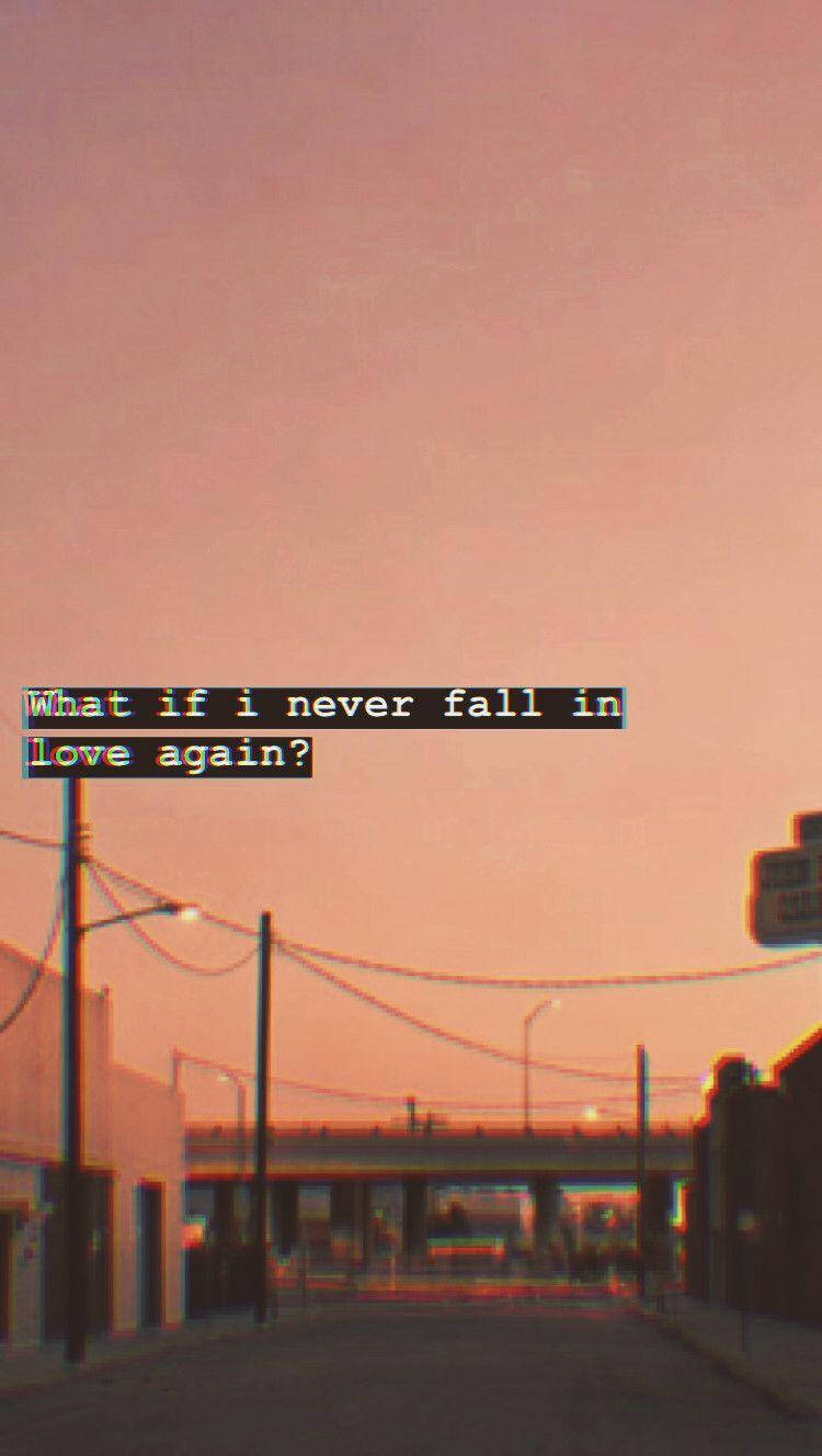 Vintage 90s Glitch Quotes Aesthetic, sunset, urban street, HD Phone Wallpaper