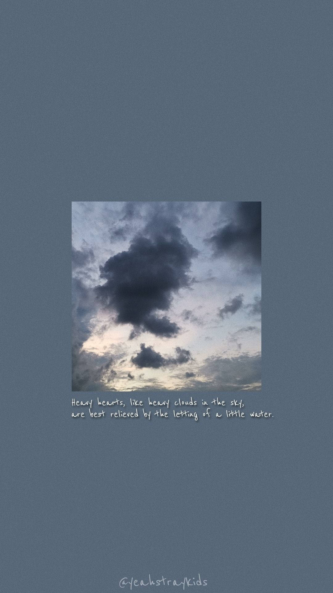 Vintage Aesthetic Clouds, twilight sky, dark clouds, Full HD Phone Wallpaper