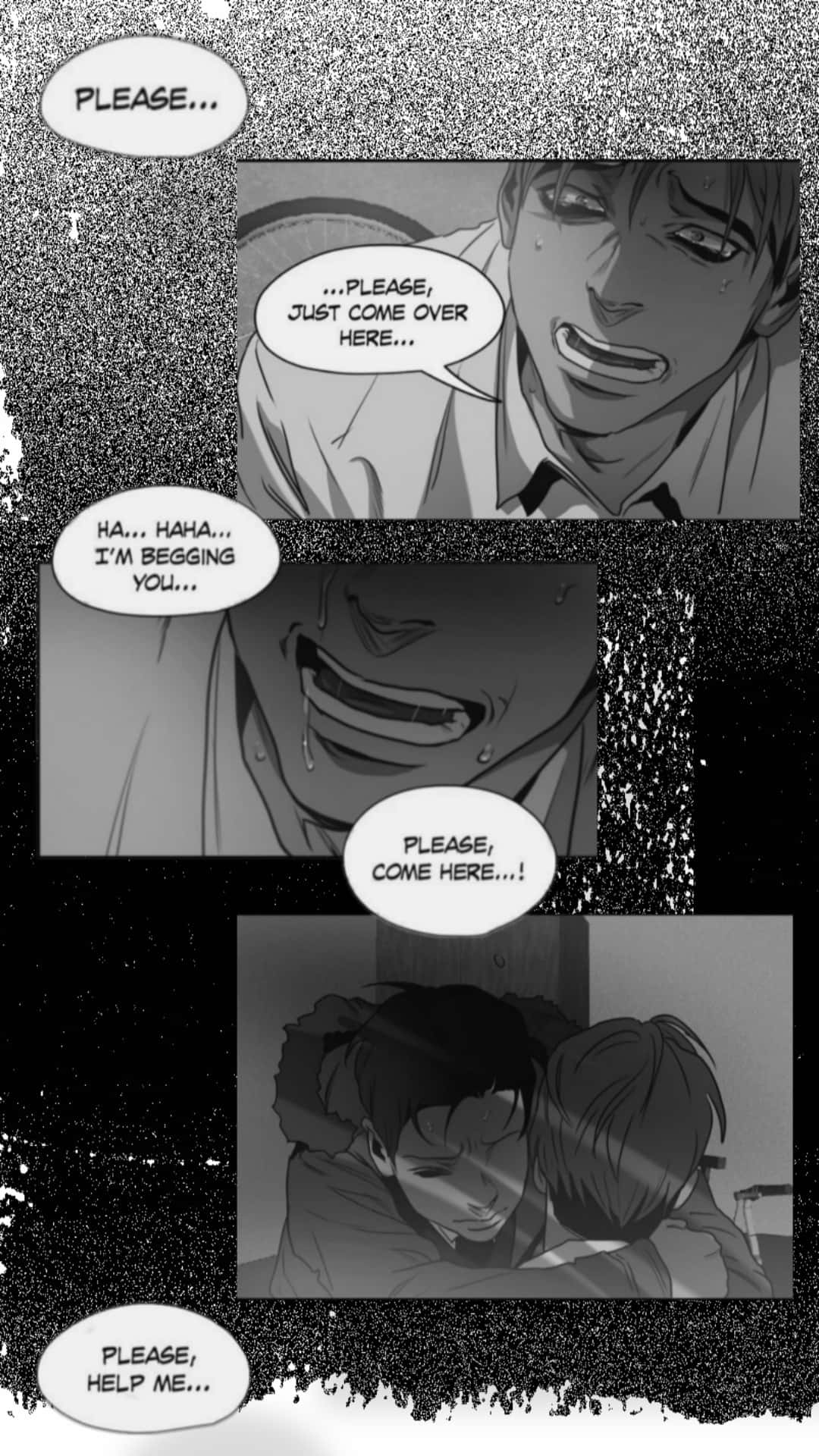 Vintage Anime, manga panel, distressed man, Full HD Phone Wallpaper