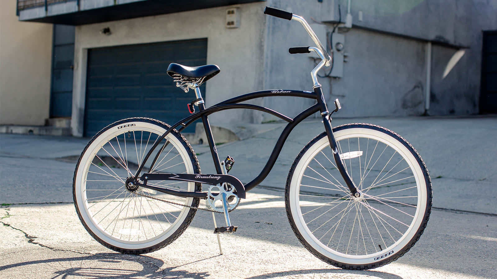 beach cruiser, black, white-wall tires, HD Desktop Wallpaper