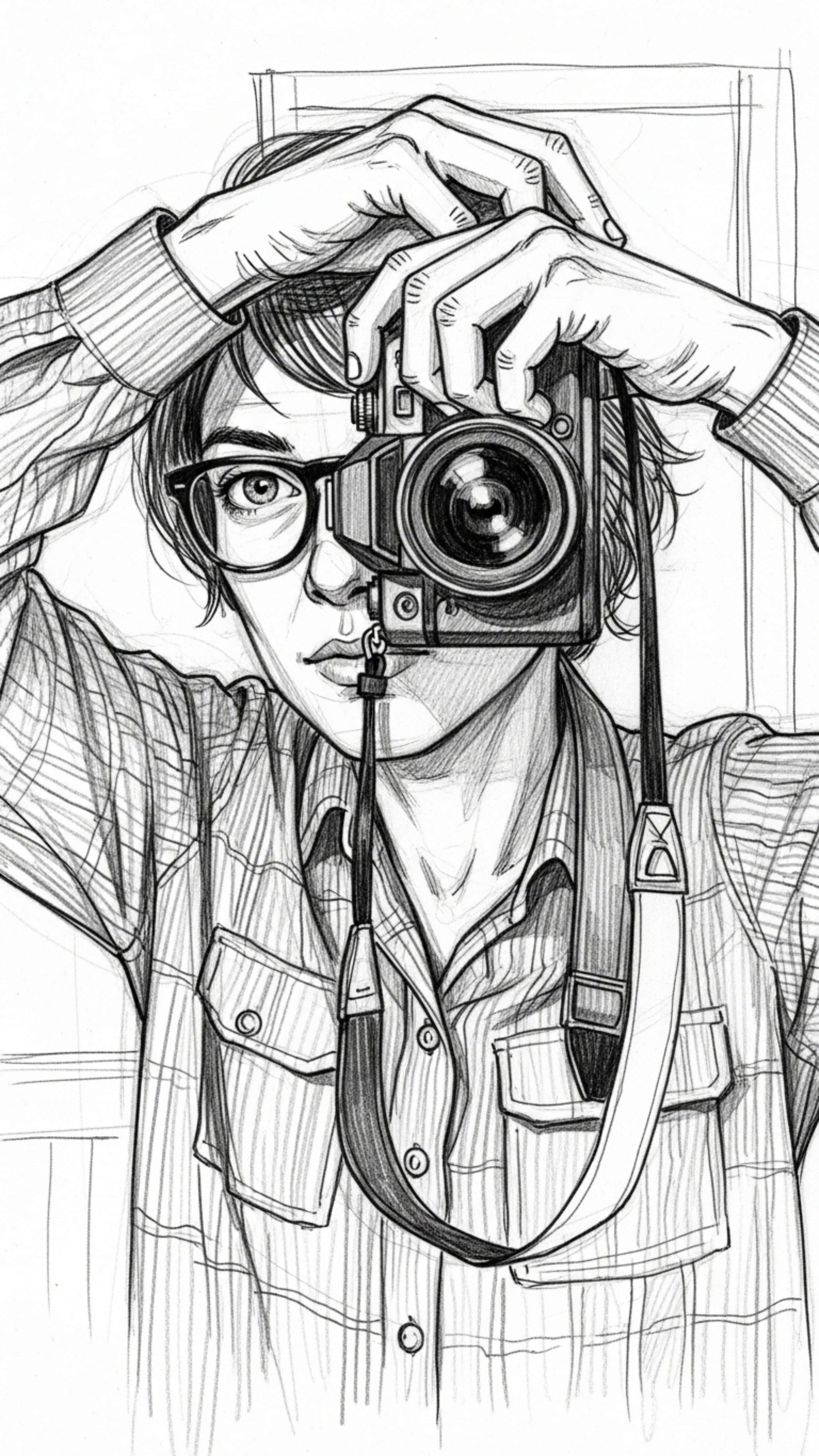 vintage camera, vintage lens, leather strap, 5K Phone Wallpaper