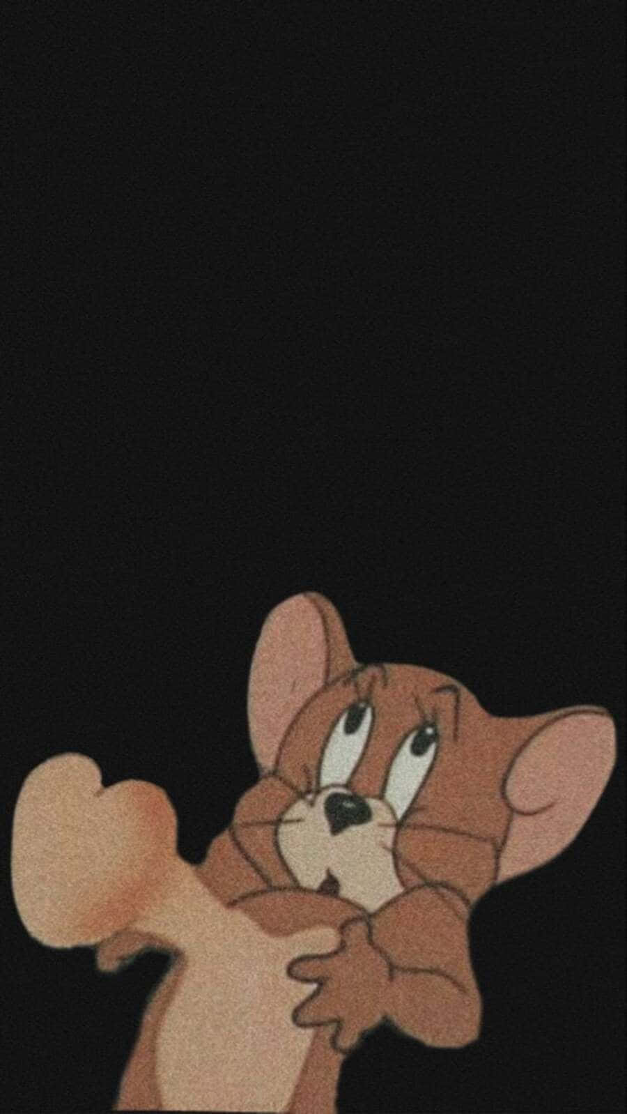 cartoon mouse, wide eyes, raised paws, HD Phone Wallpaper