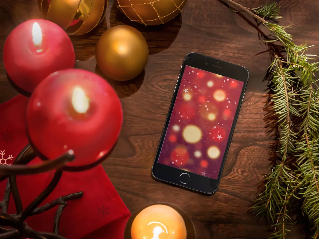 Vintage Christmas iPhone