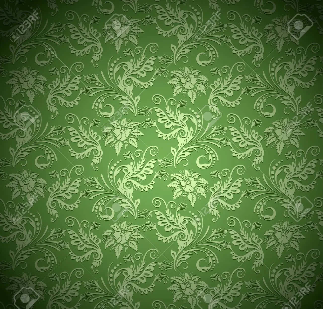 Vintage Christmas, green, floral, HD Desktop Wallpaper