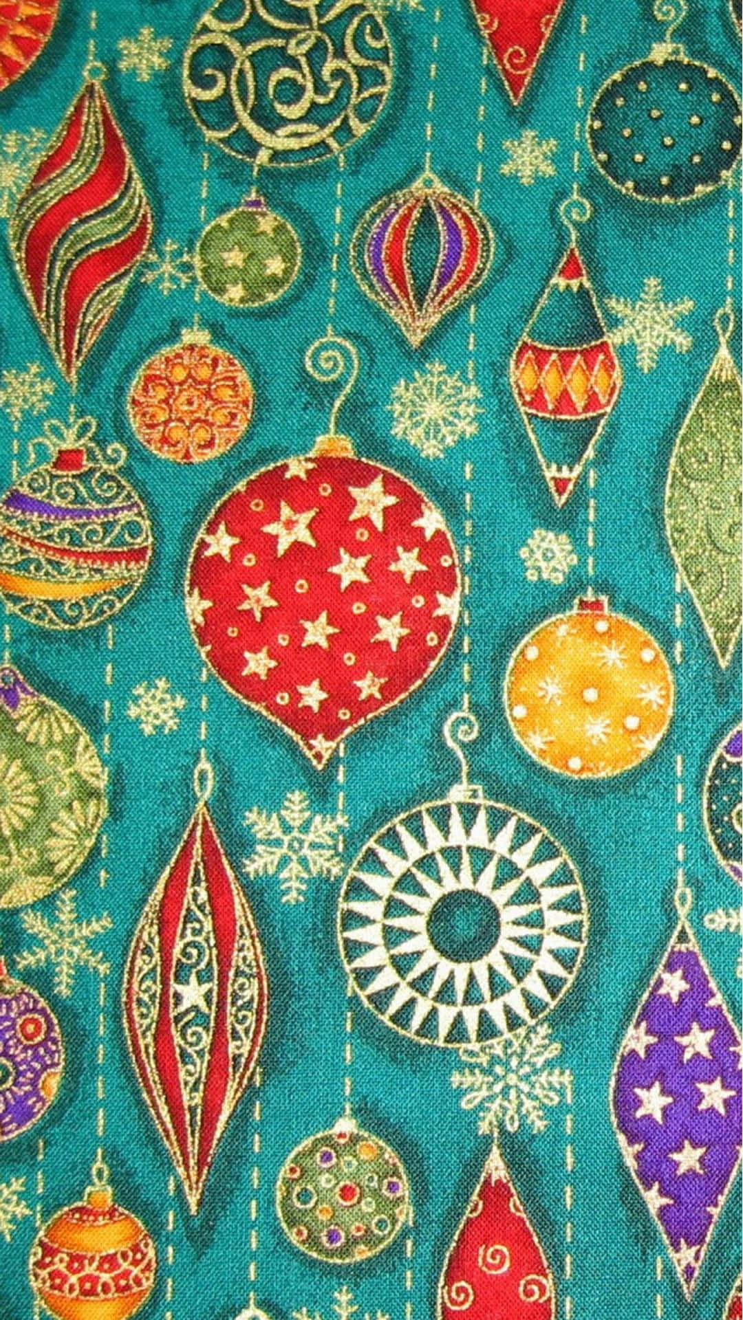 Vintage Christmas, red gold, purple, Full HD Phone Wallpaper