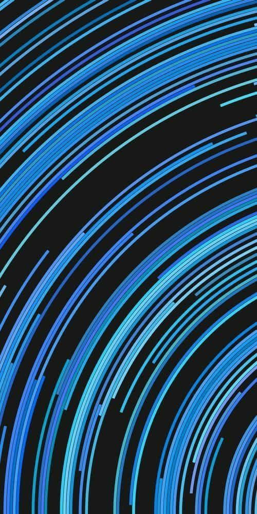 dark blue, black background, curved lines, SD Phone Wallpaper