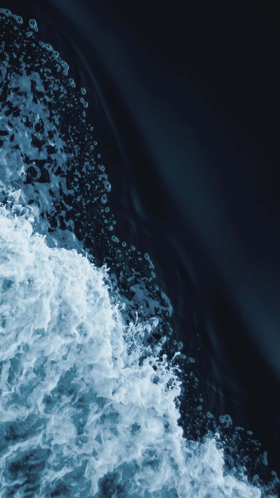 dark blue ocean waves, foamy ocean waves, deep navy water, Full HD Phone Wallpaper