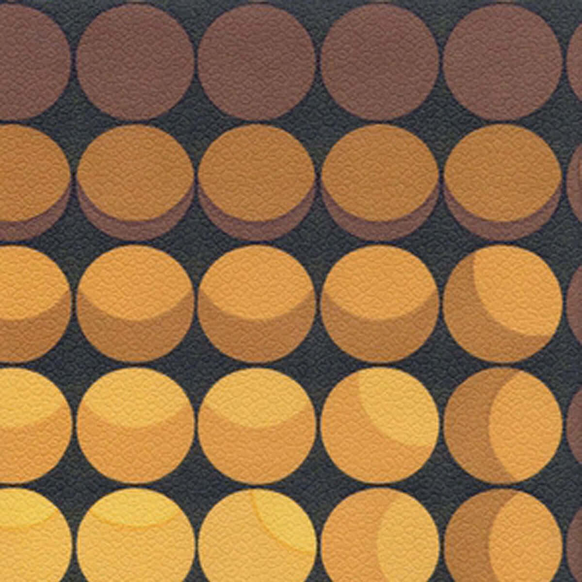 60s, gradient orange, brown circles, SD Desktop Wallpaper
