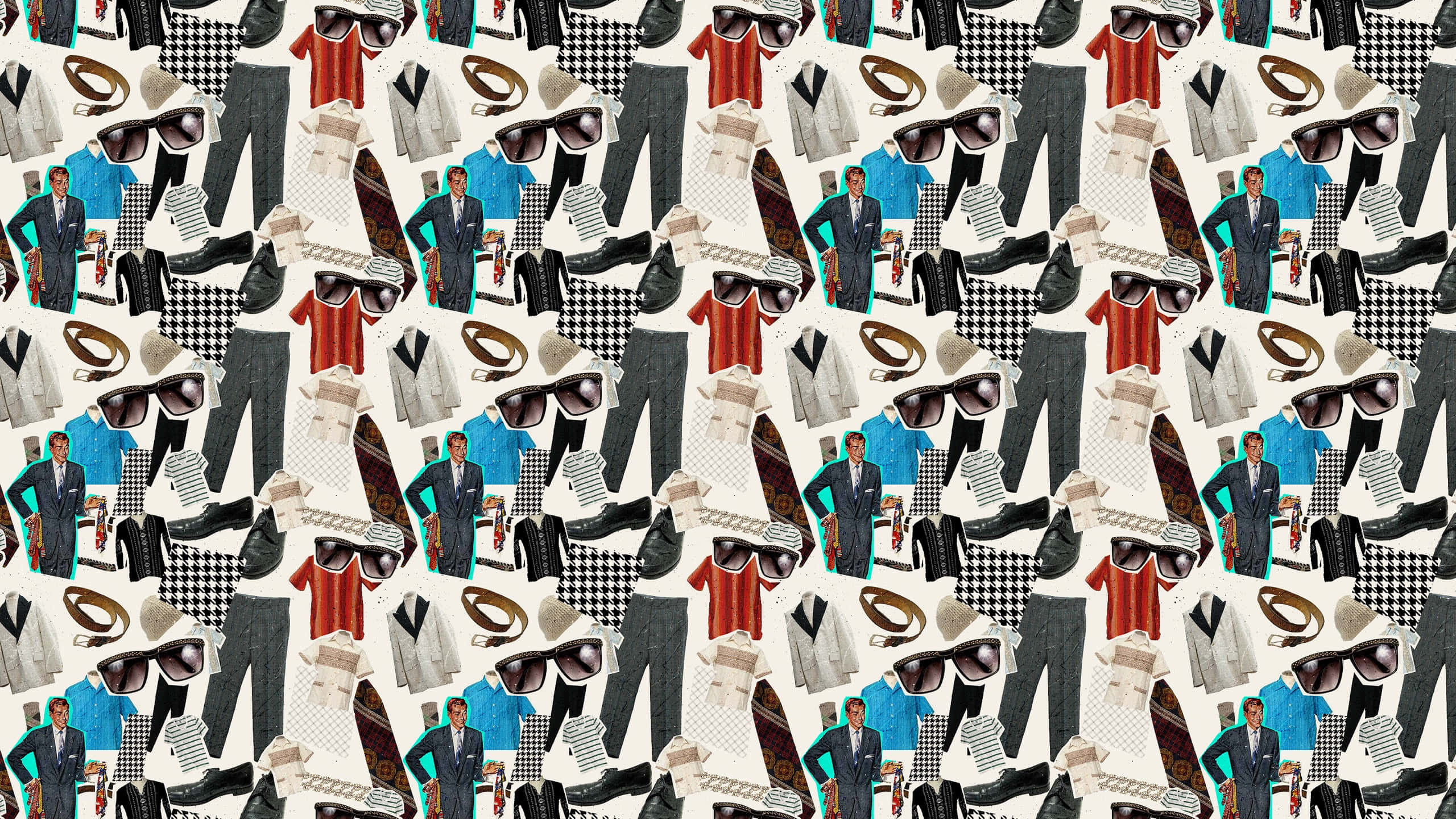 vintage fashion, men in suits, sunglasses, 2K Desktop Wallpaper