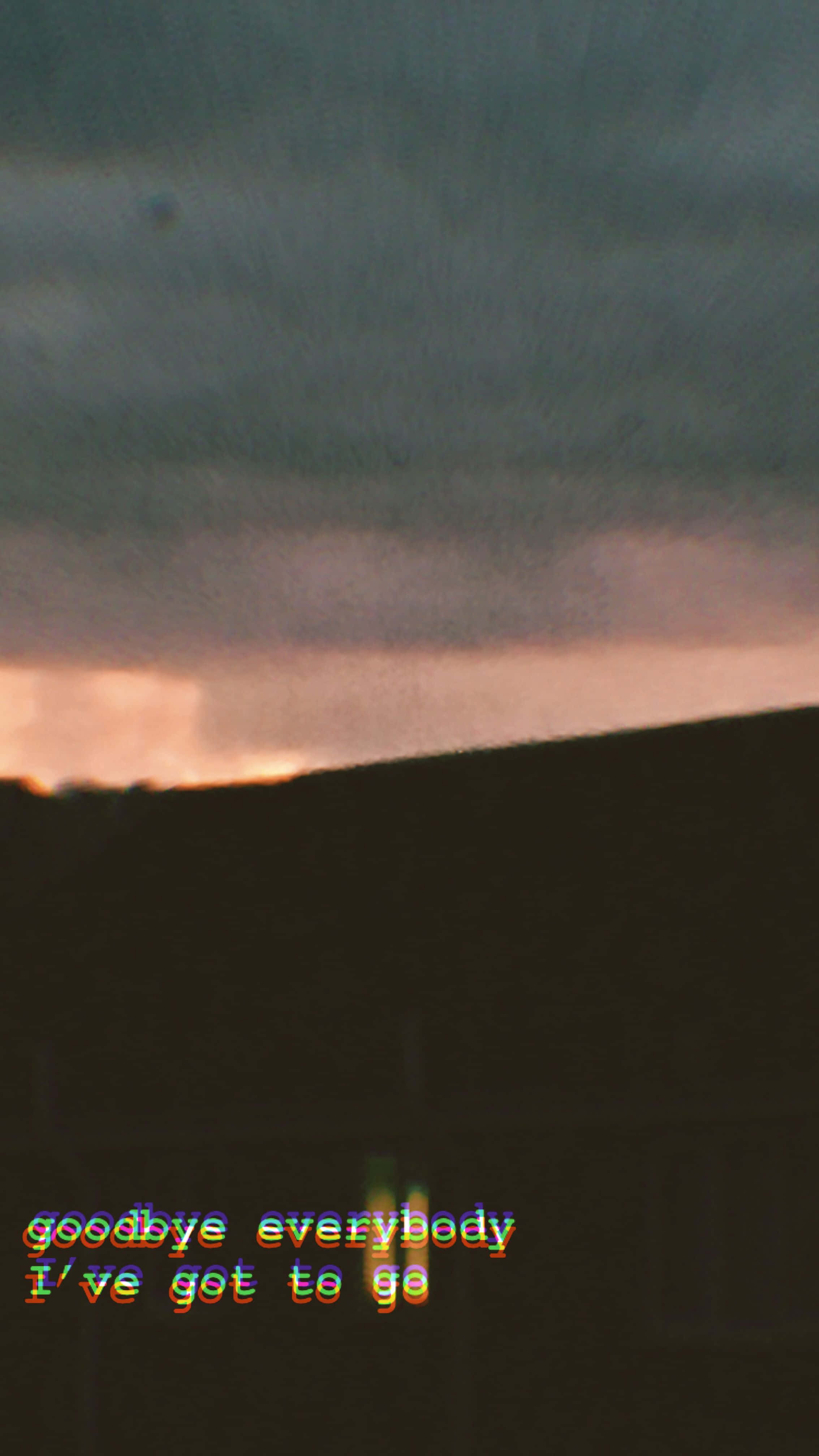 vintage grunge aesthetic, twilight sky, dark clouds, 4K Phone Wallpaper