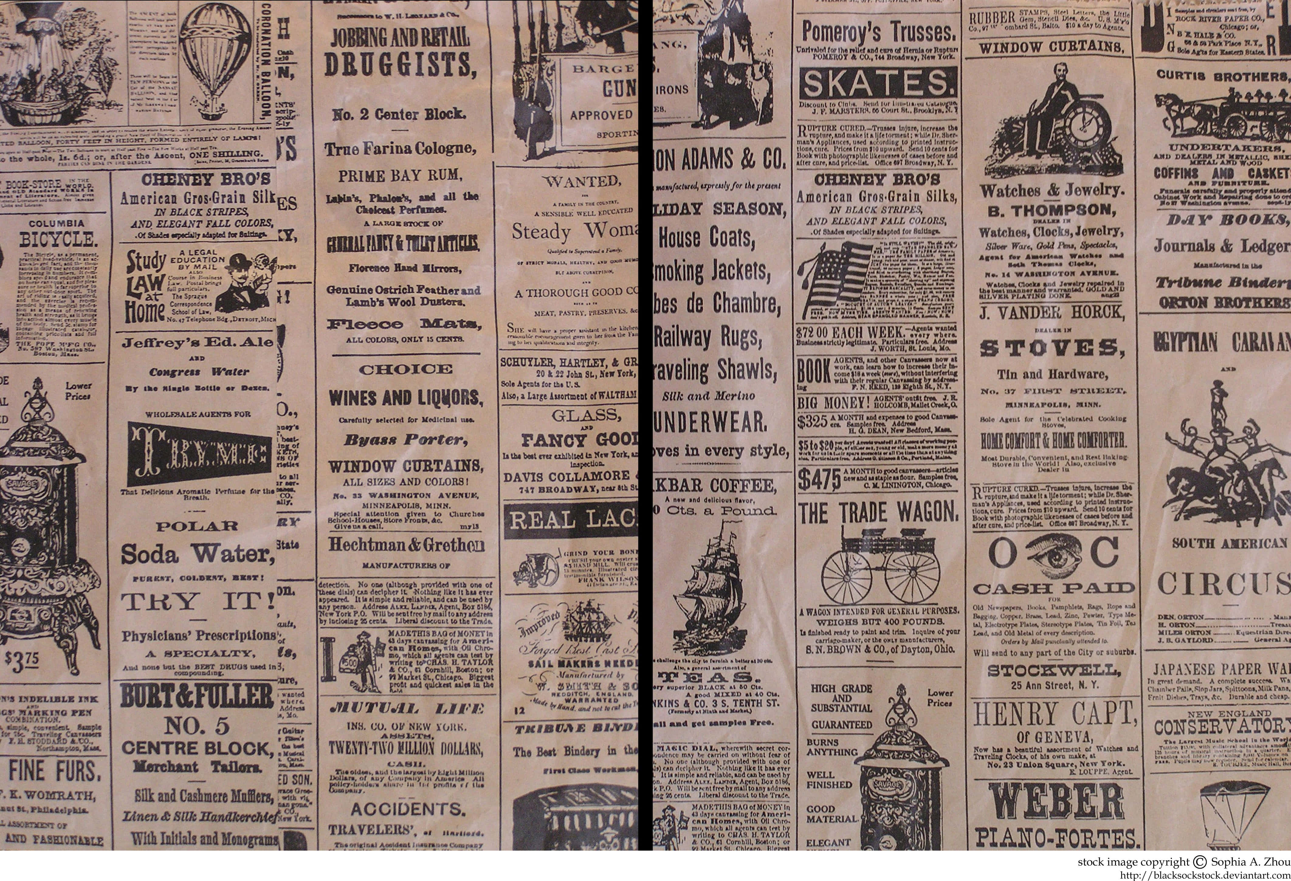 vintage newspaper, front page, historical ads, 4K Desktop Wallpaper