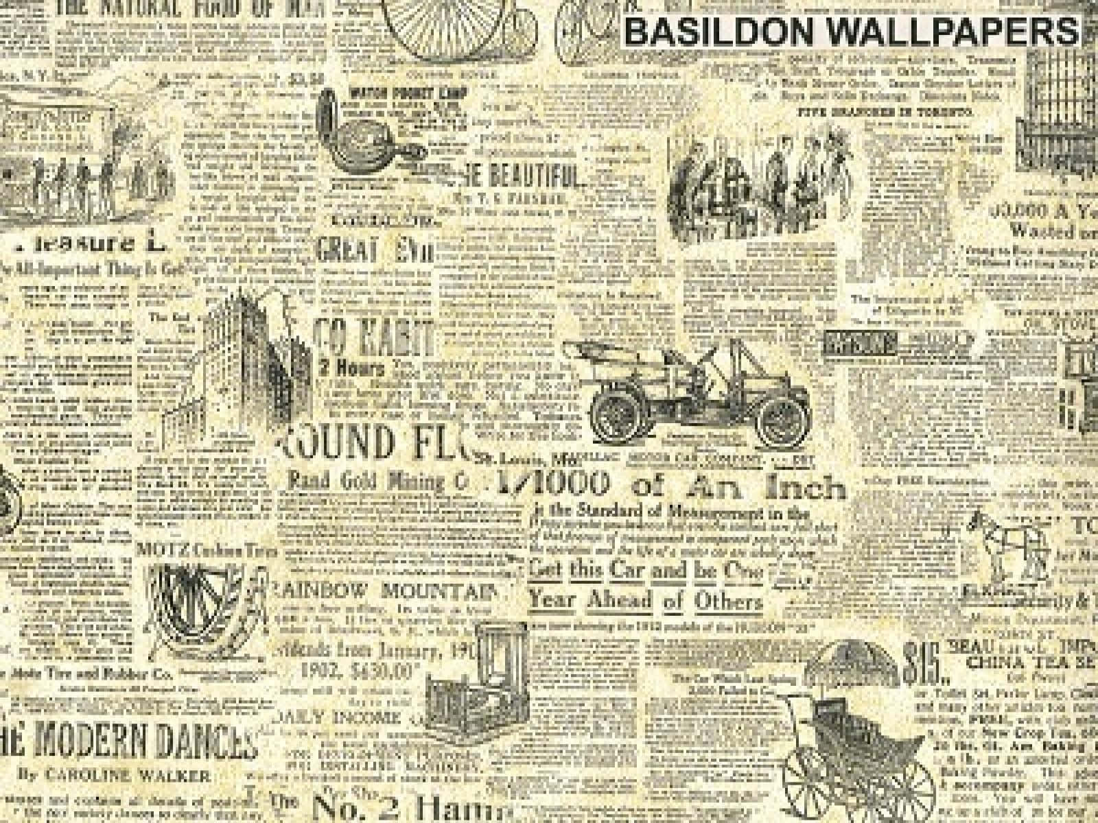 vintage newspaper, old ads, cars, HD Desktop Wallpaper