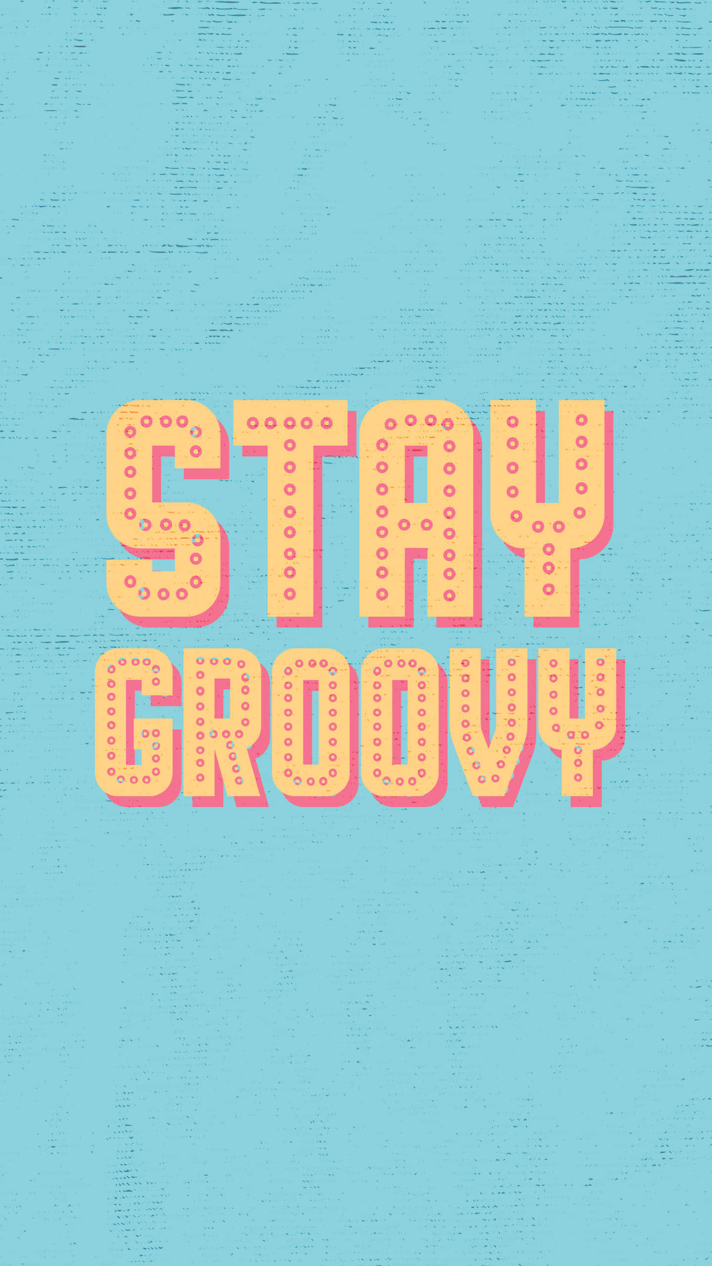 STAY GROOVY, orange, pink outline, 2K Phone Wallpaper