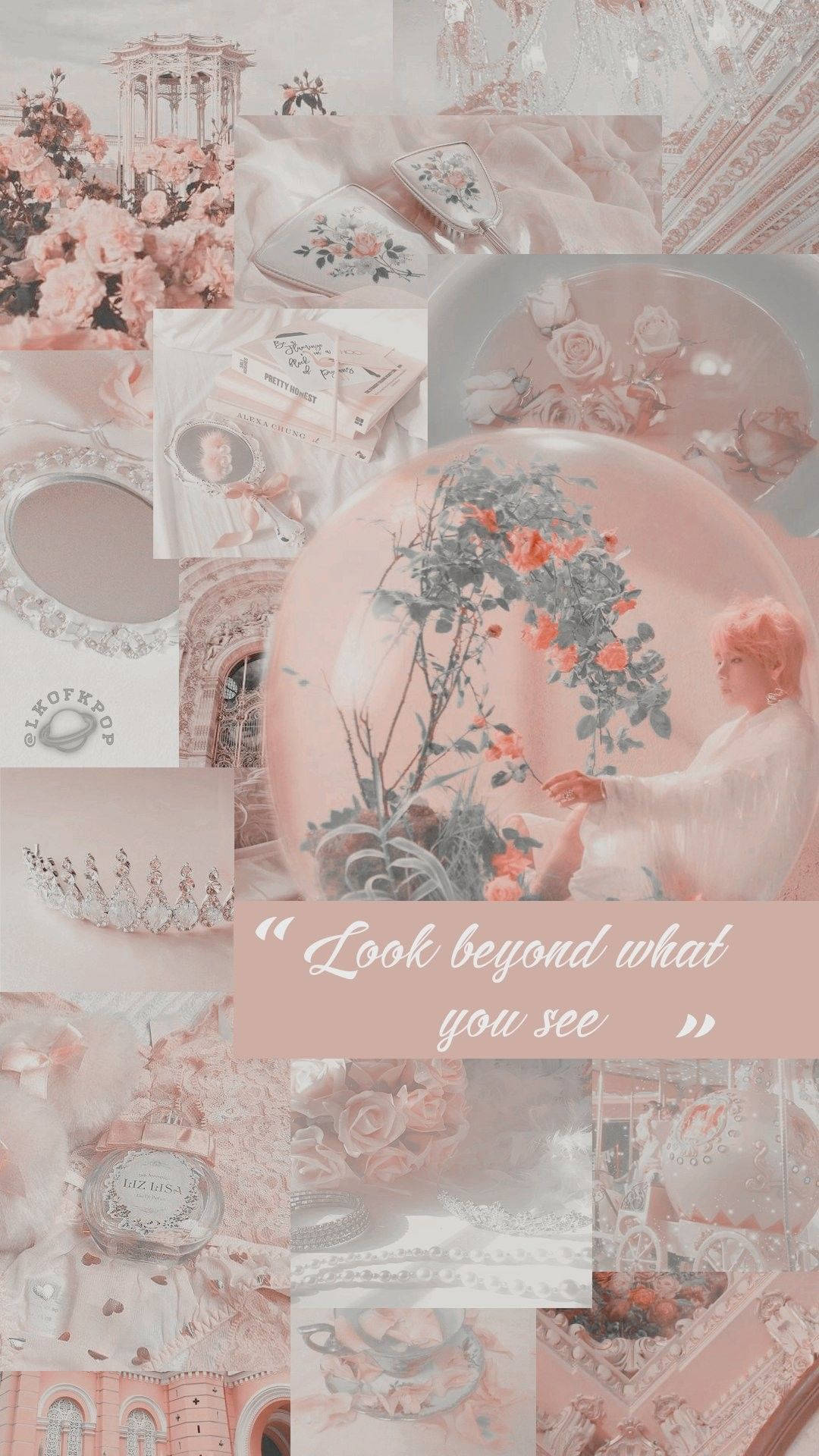 Vintage Pastel, soft pink, roses, Full HD Phone Wallpaper