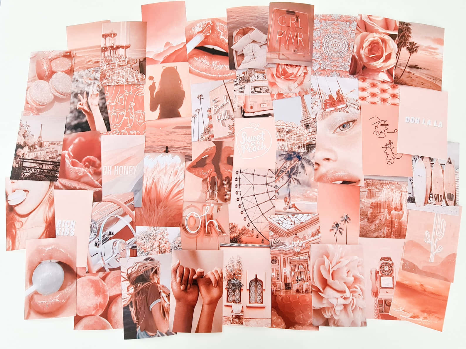Vintage Peach, pink-toned, lips, HD Desktop Wallpaper