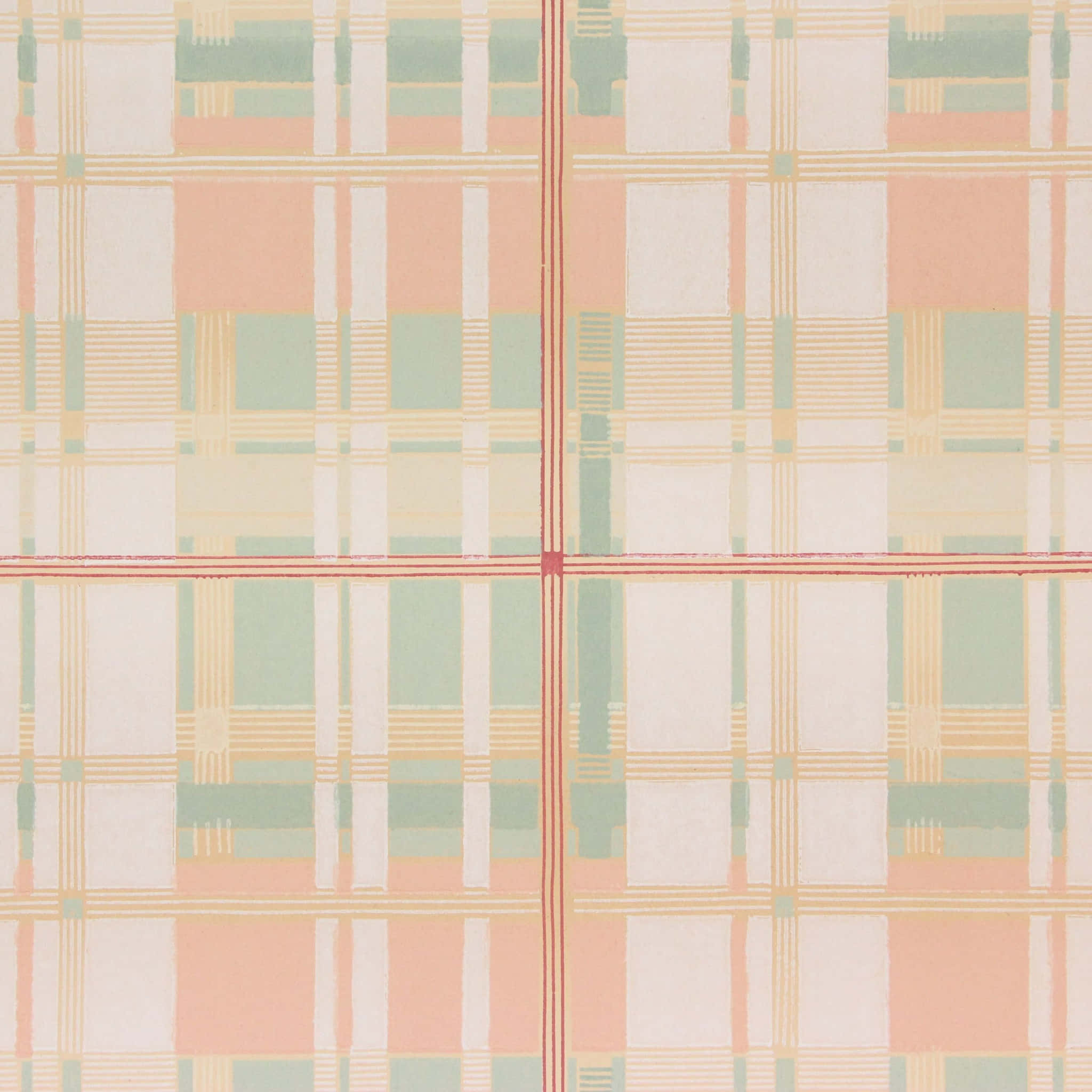 vintage peach, plaid, peach mint, Full HD Desktop Wallpaper