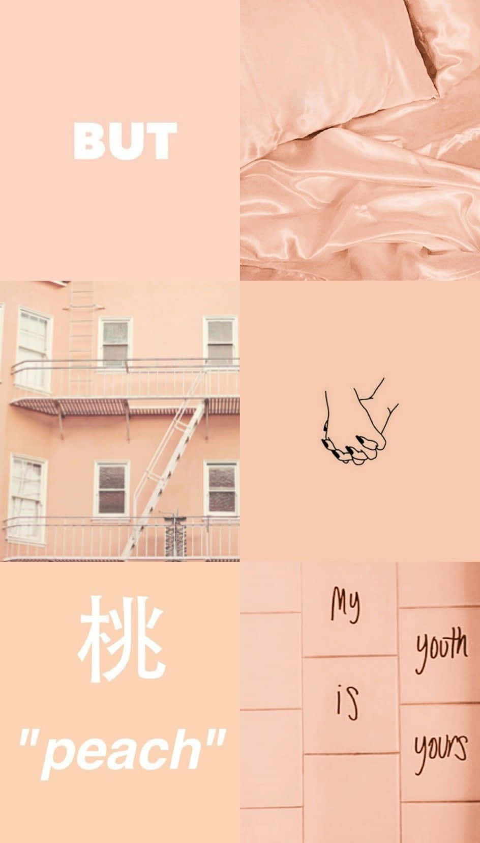 Vintage Peach, peach-toned, fire escape, HD Phone Wallpaper