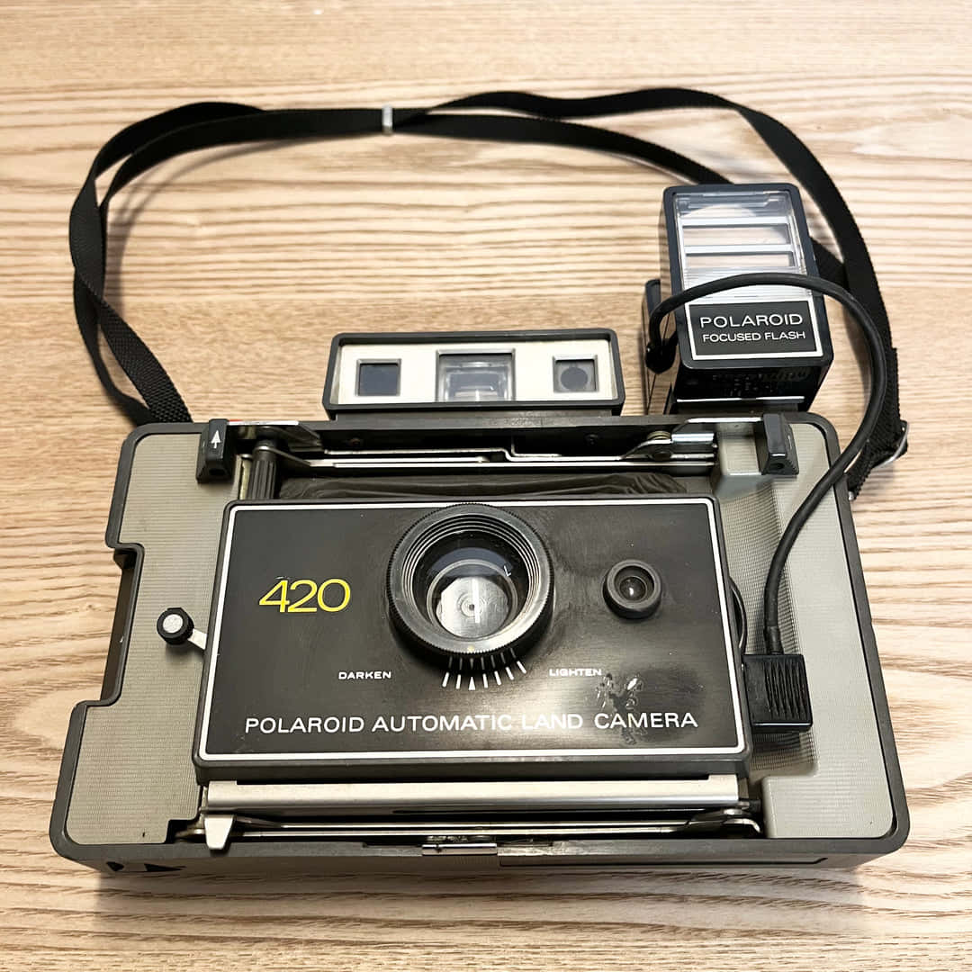 Polaroid 420, automatic land camera, flash, SD Desktop Wallpaper