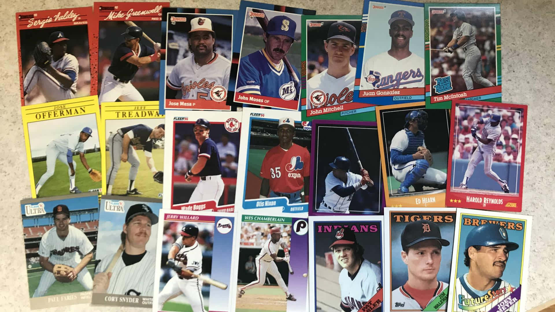 baseball cards 1920, vintage baseball card collection, team uniforms, Full HD Desktop Wallpaper