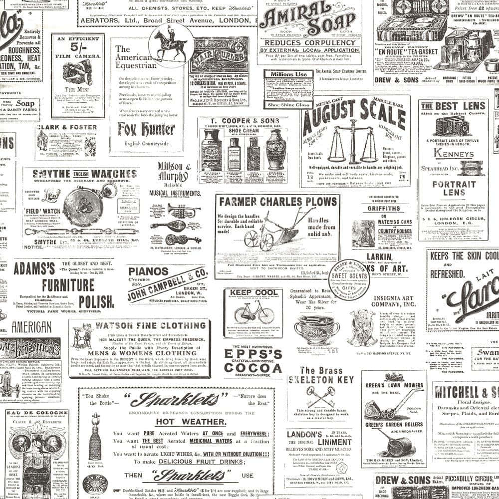 Vintage Newspaper Ads And Posters, black-and-white advertisements, soap, SD Desktop Wallpaper
