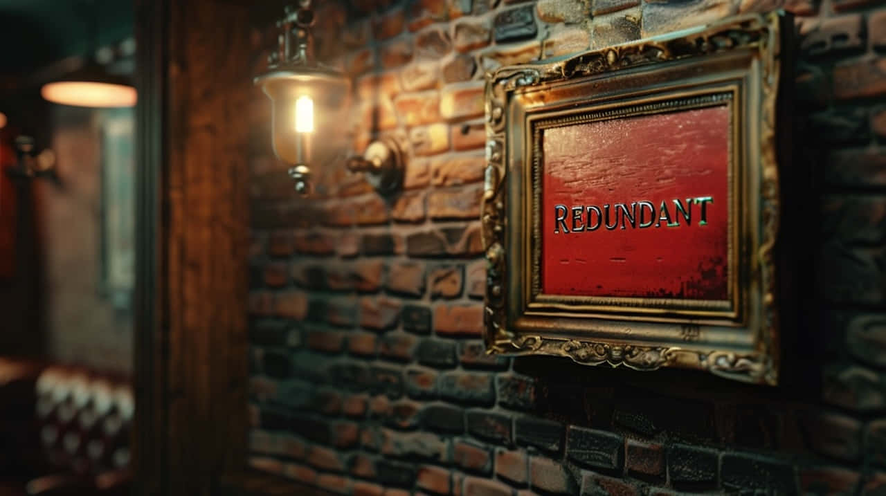 vintage brass-framed sign, redundant, weathered brick wall, HD Desktop Wallpaper