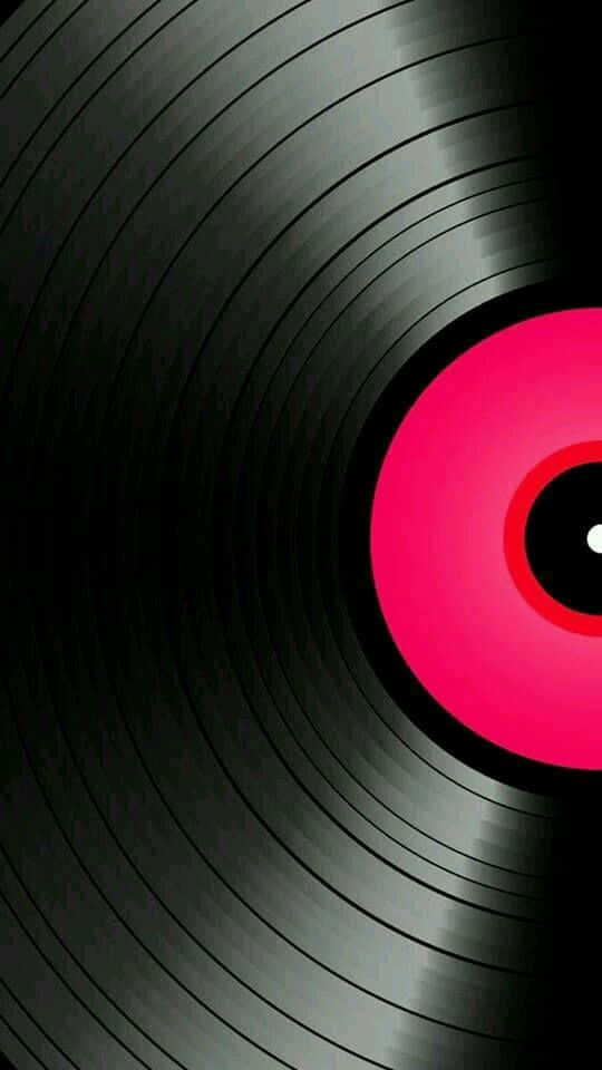 vinyl record, pink label, black vinyl, SD Phone Wallpaper