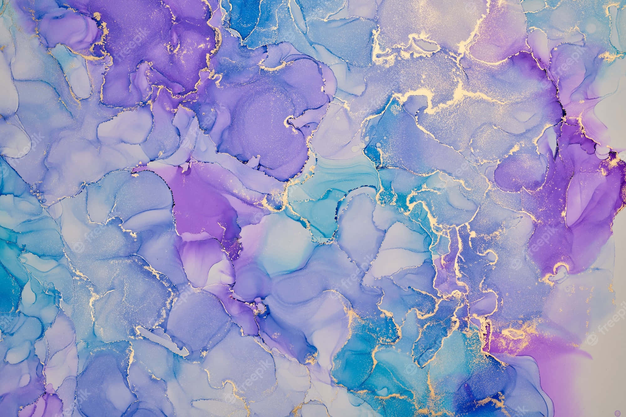 Tender Marbling Colors, swirling purples, blues, Full HD Desktop Wallpaper