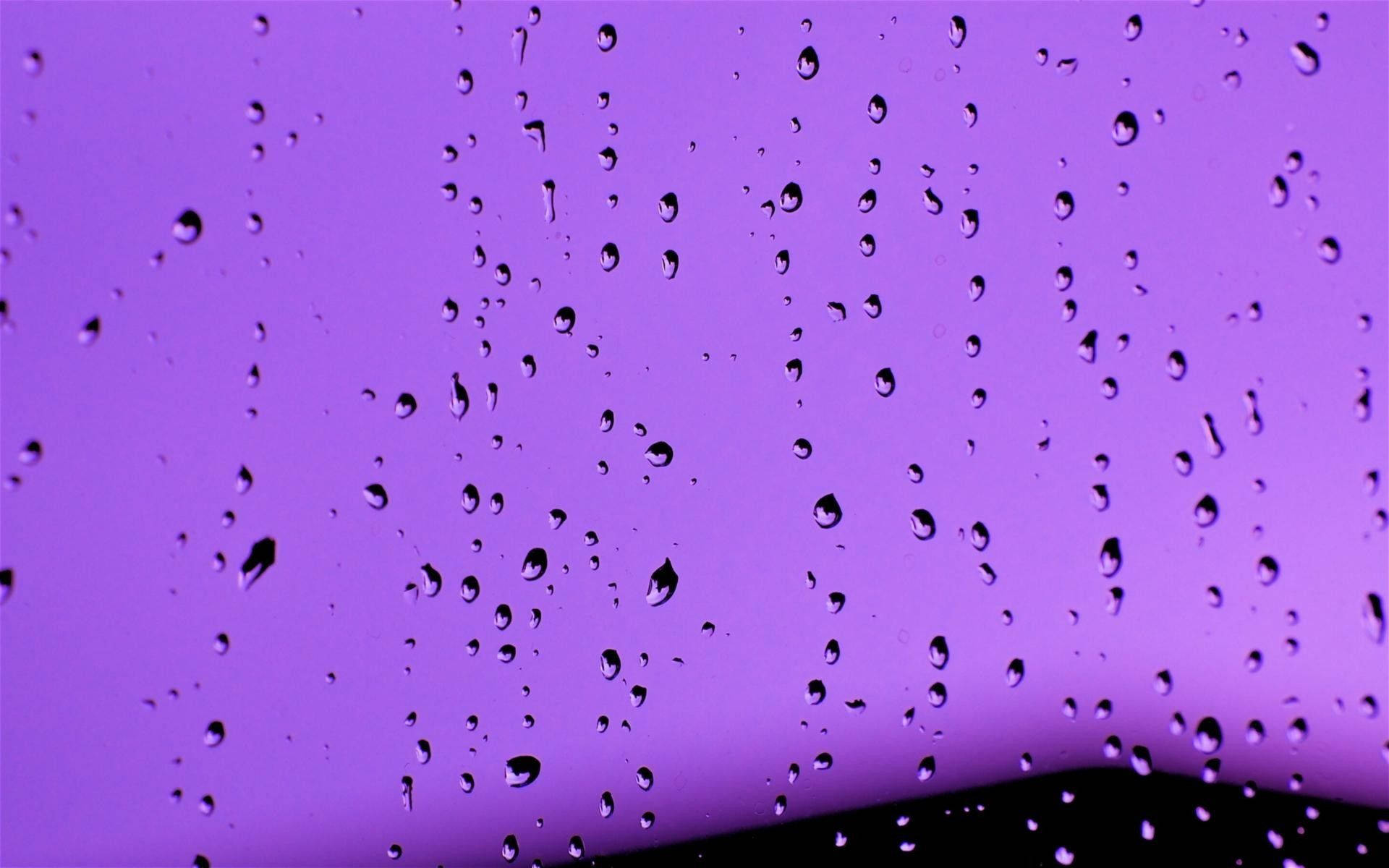 violet raindrops, vibrant purple sky, dusk, Full HD Desktop Wallpaper