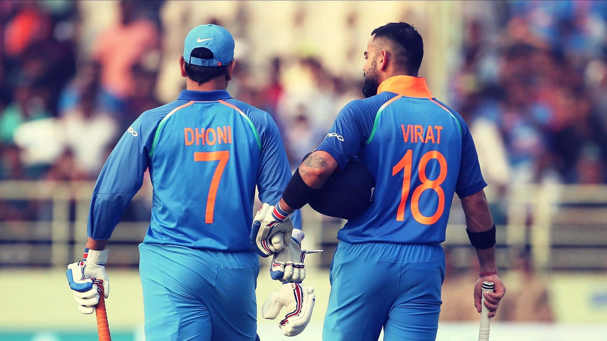 Dhoni, Virat, cricket partnership, Full HD Desktop Wallpaper