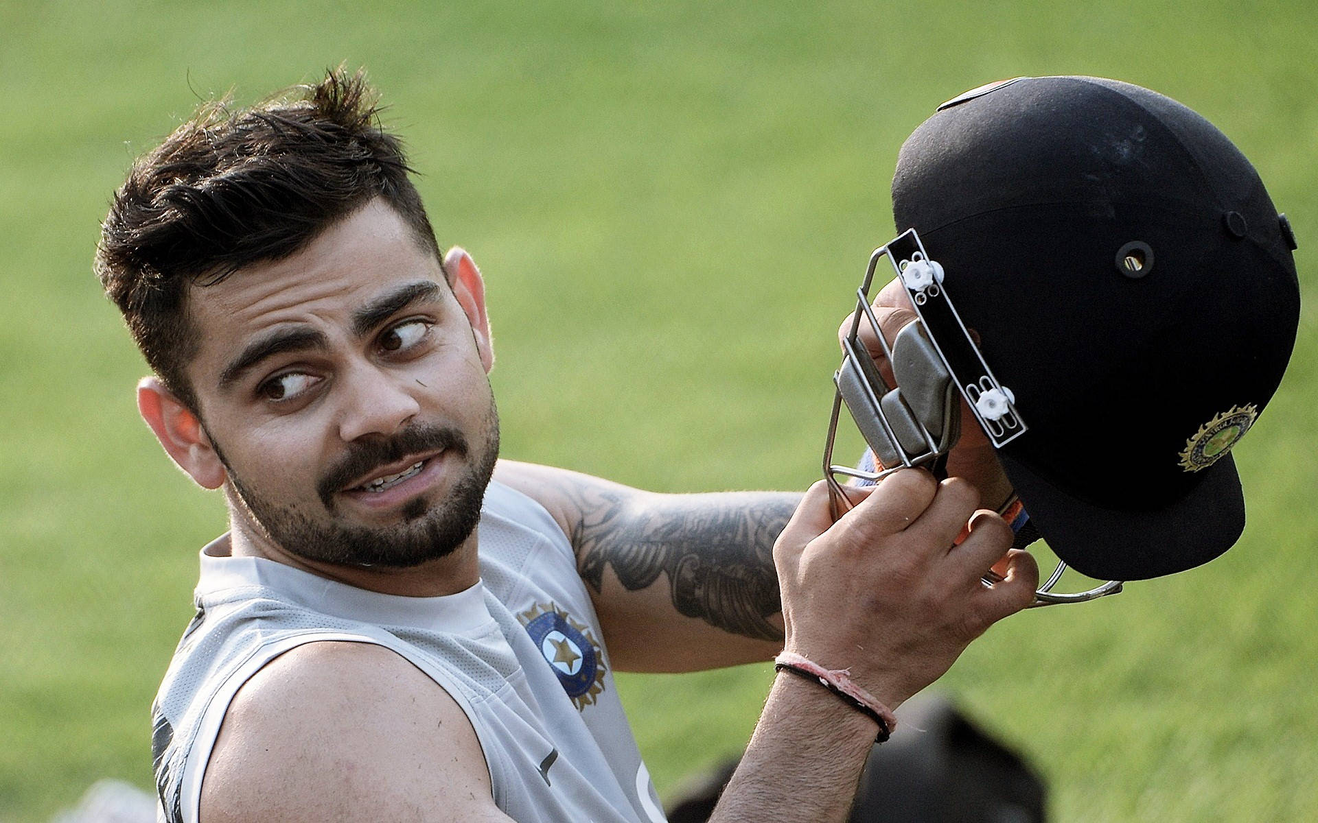 Virat Kohli, batsman, helmet, Full HD Desktop Wallpaper
