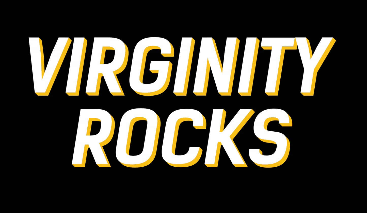 Virginity Rocks, white, yellow, HD Desktop Wallpaper