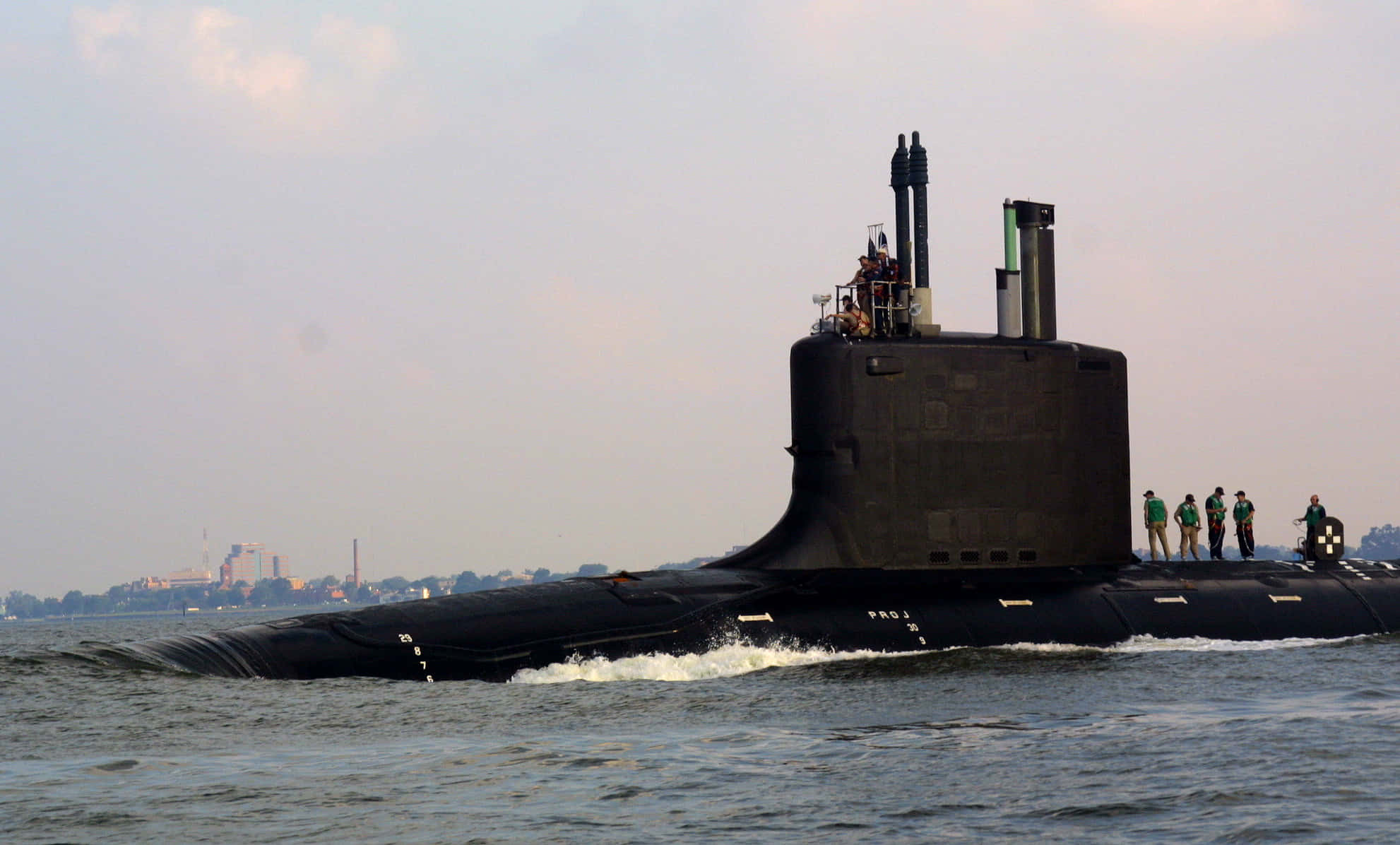 Virginia-class Submarine, black, military submarine, Full HD Desktop Wallpaper