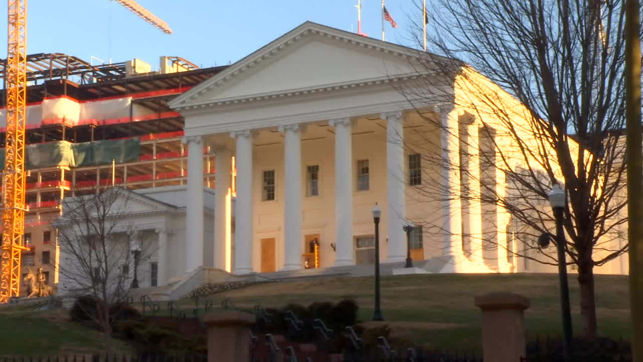 Virginia State Capitol, neoclassical building, tall columns, HD Desktop Wallpaper