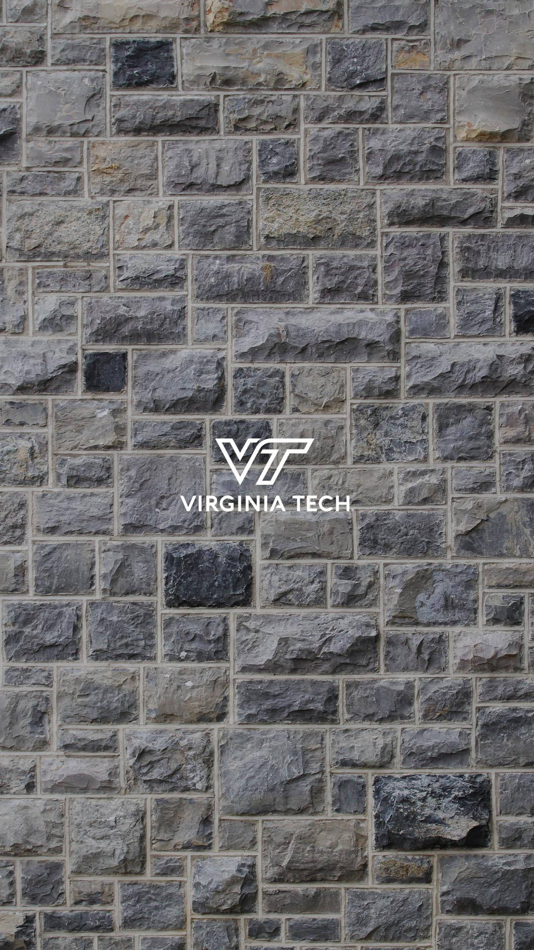 brick wall, Virginia Tech, gray stone wall, Full HD Phone Wallpaper
