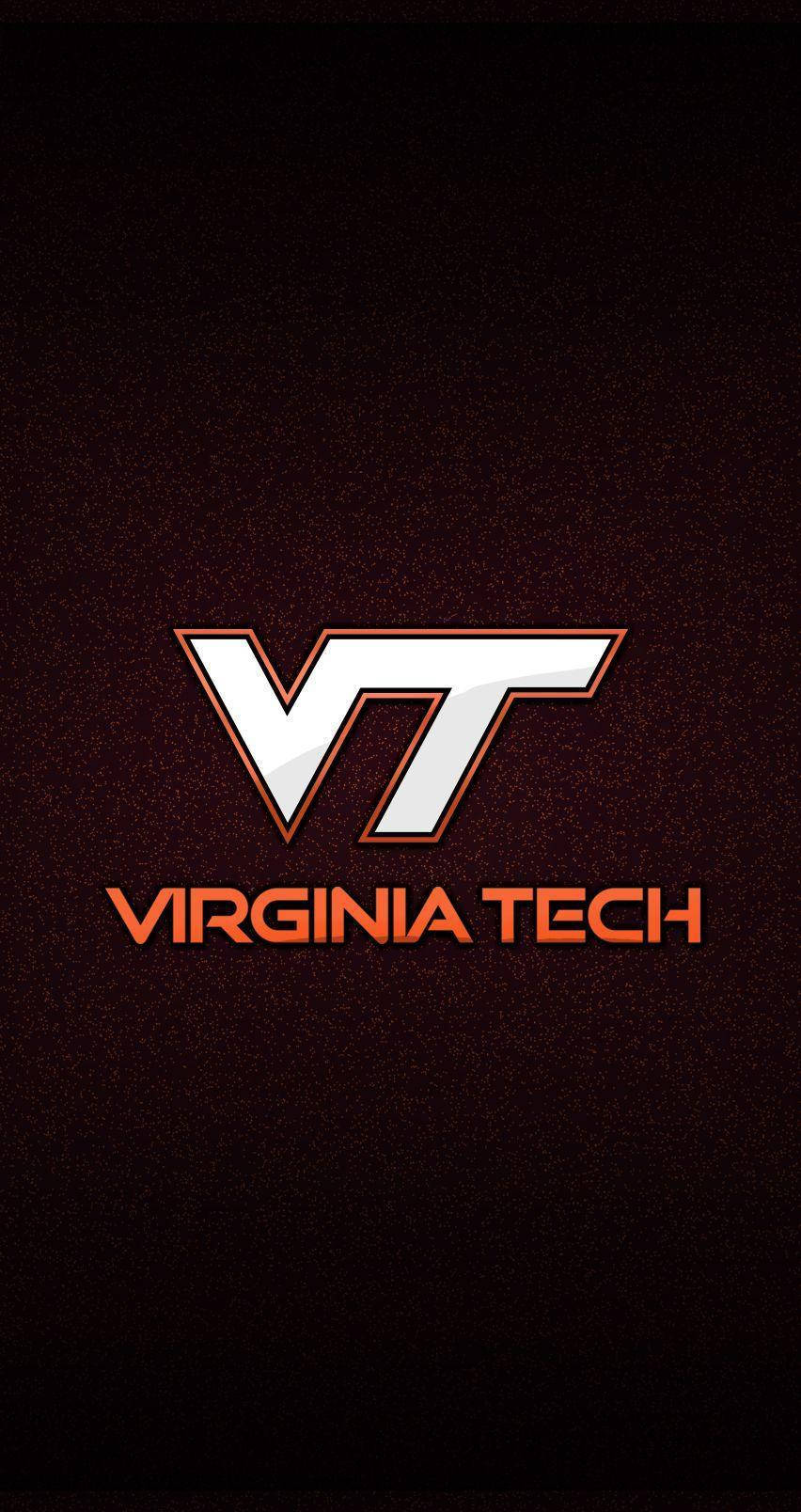 Virginia Tech, white, orange VT emblem, HD Phone Wallpaper
