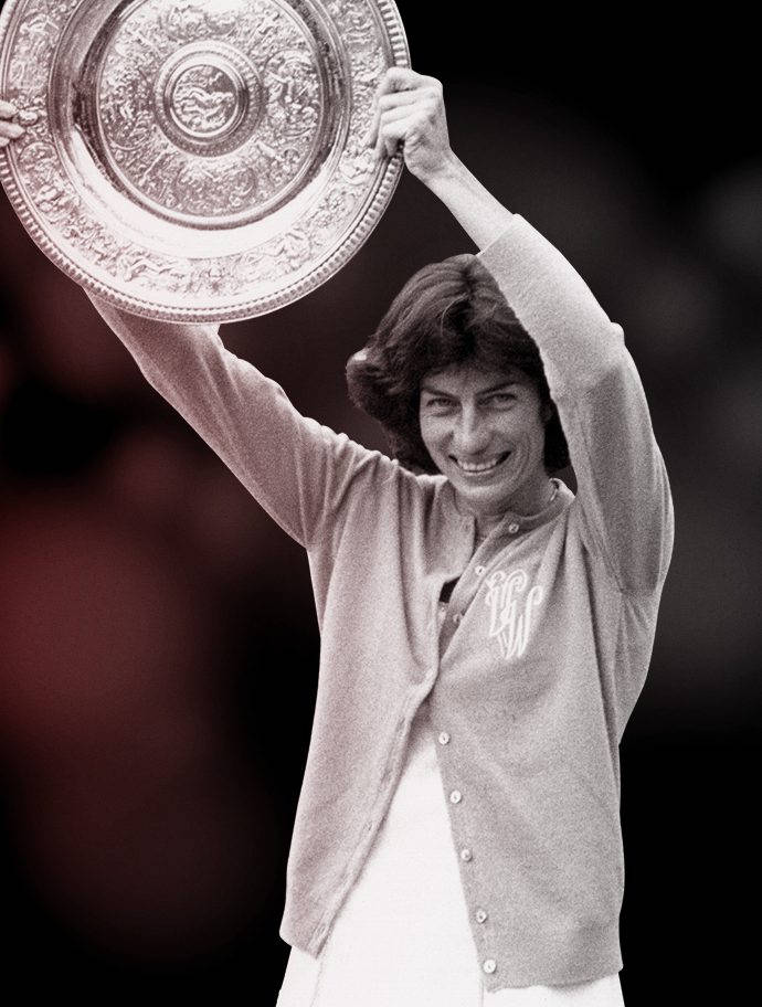 Virginia Wade, victory game, ornate silver trophy, SD Phone Wallpaper