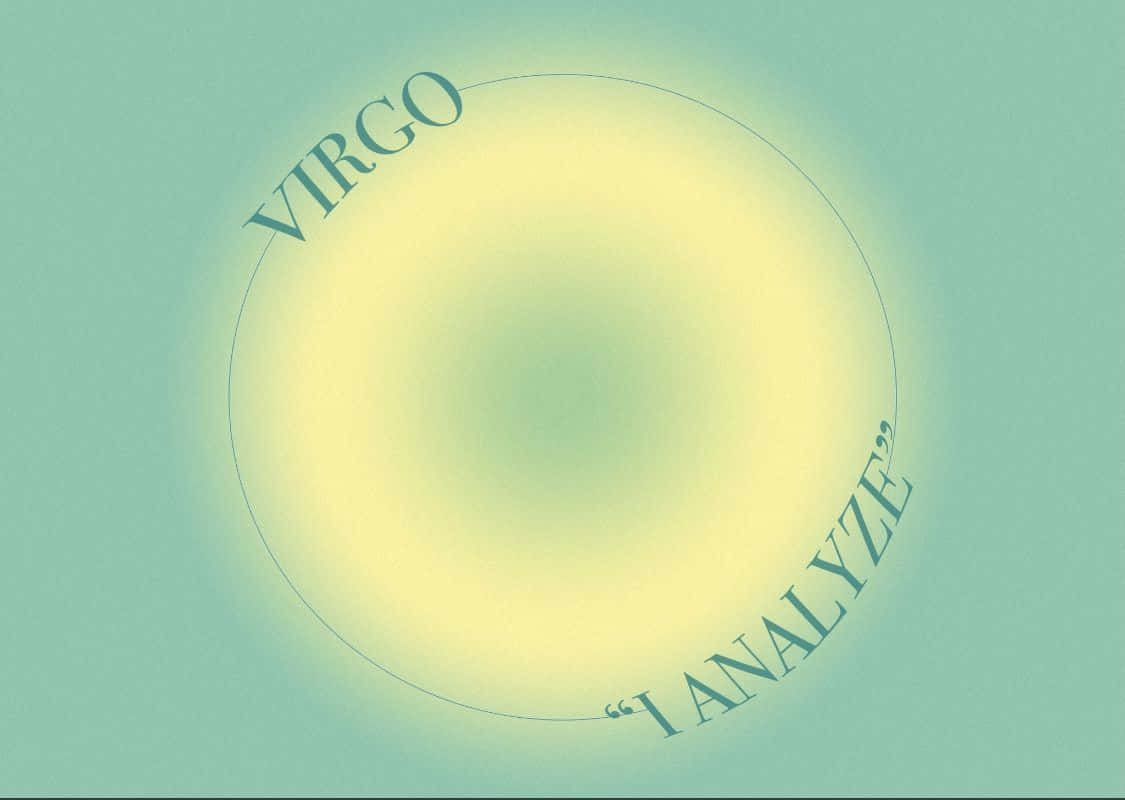 VIRGO, teal, yellow, SD Desktop Wallpaper