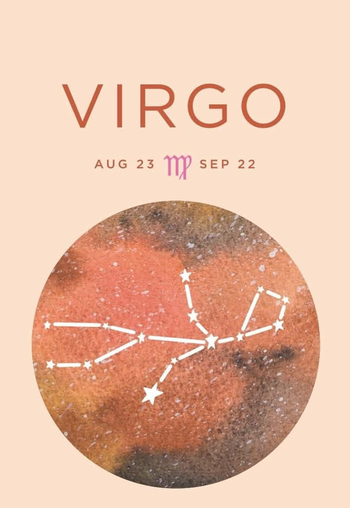 Virgo Aesthetic, watercolor-style, Virgo zodiac poster, SD Phone Wallpaper