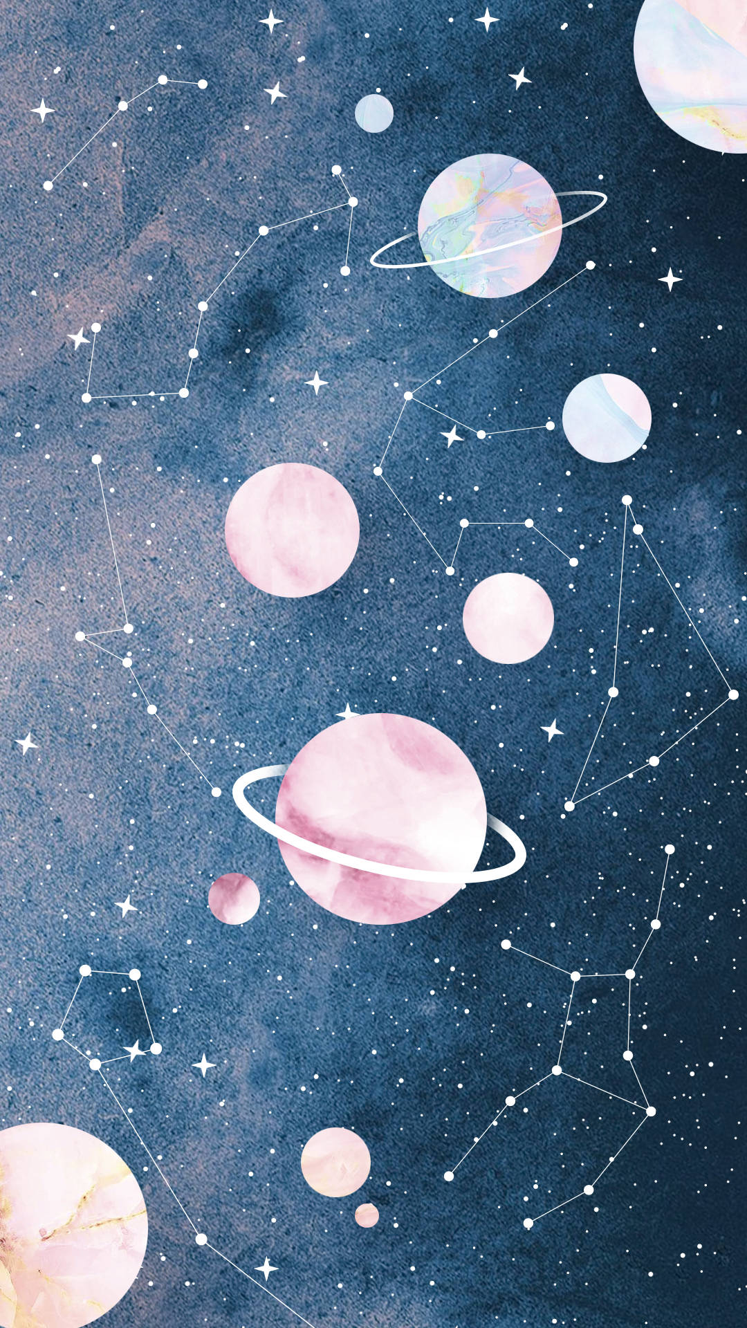 Virgo Zodiac, planets, constellation, Full HD Phone Wallpaper