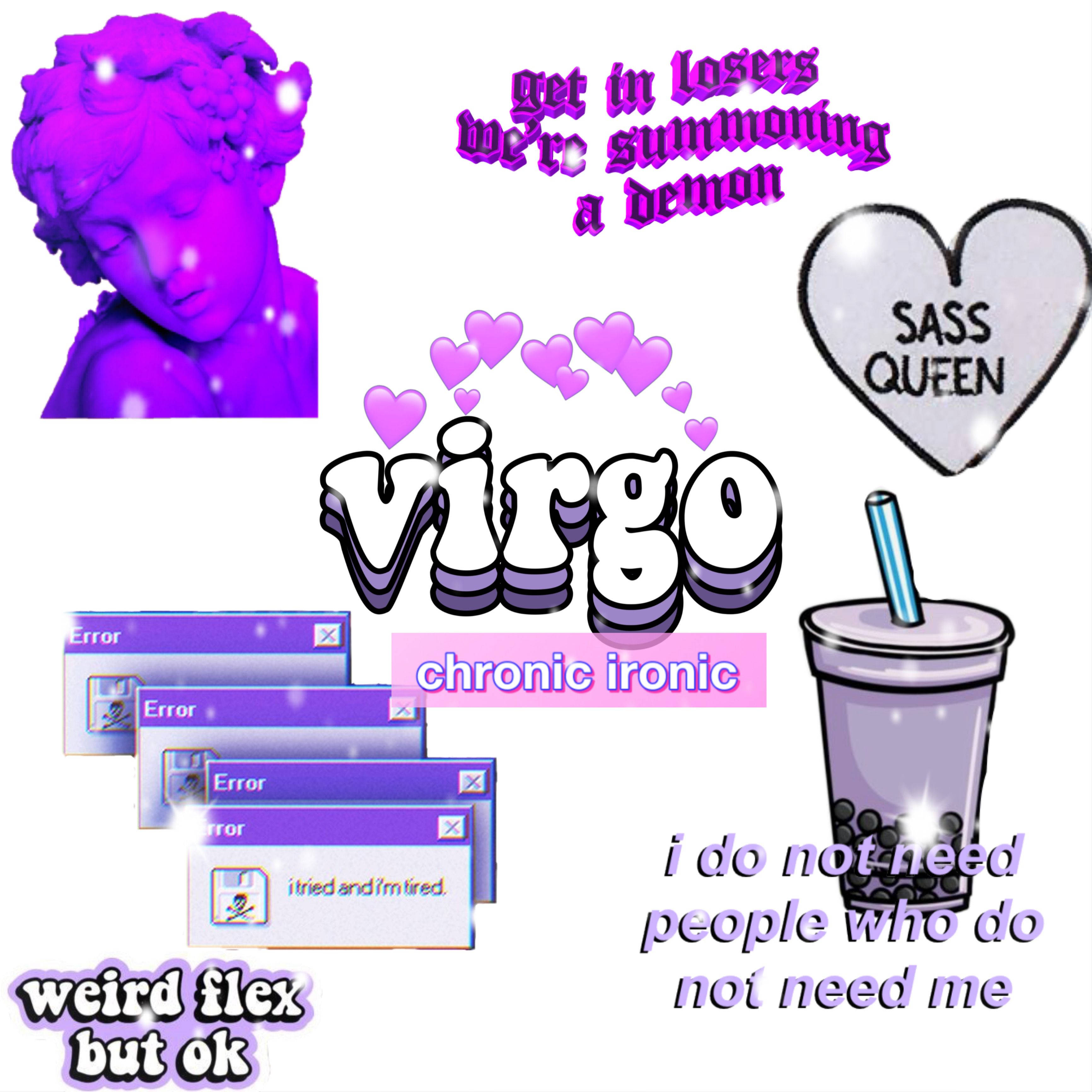 Virgo Zodiac, purple, angel bust, 2K Desktop Wallpaper