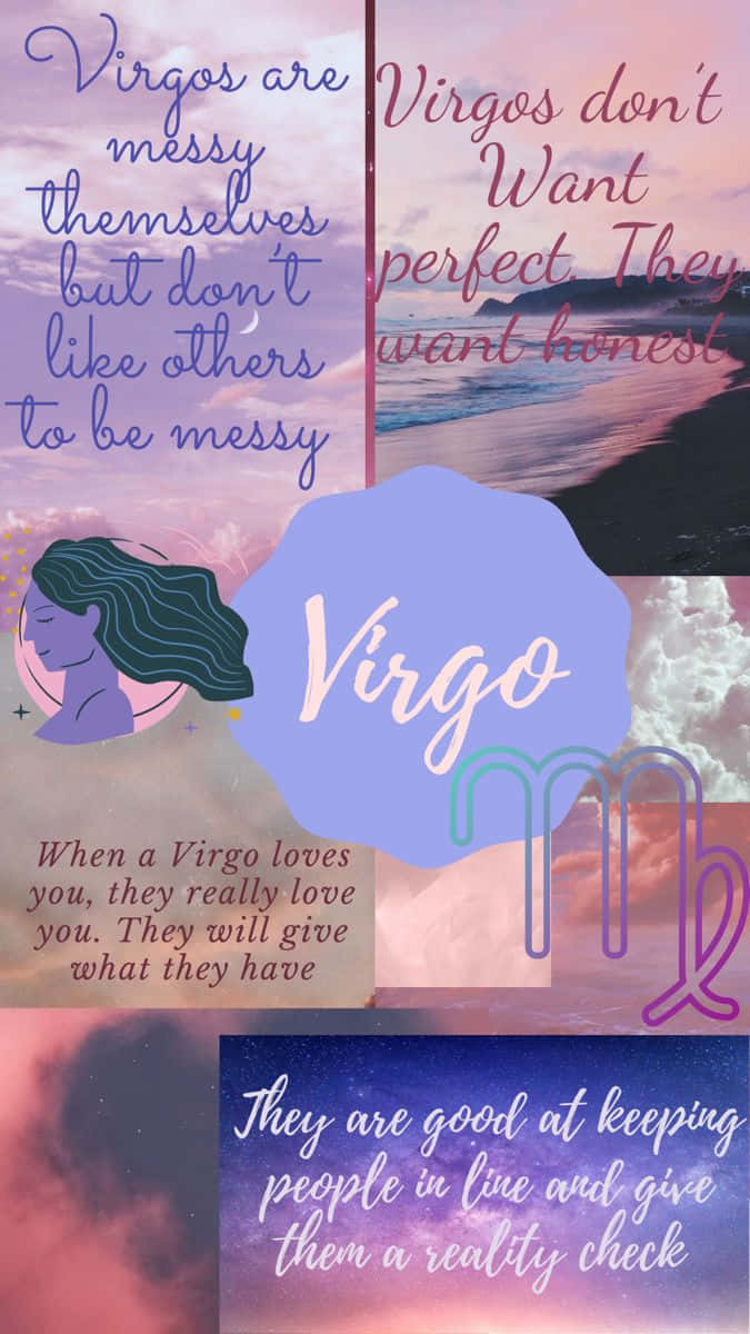 Virgo zodiac, pastel sky, ocean scenes, SD Phone Wallpaper
