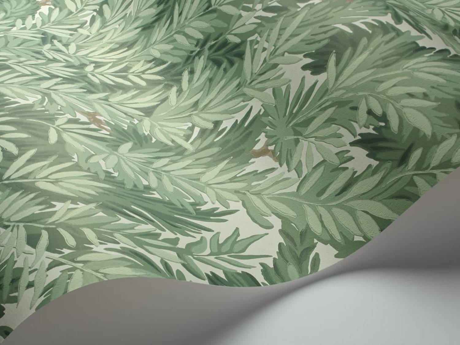Viridian, green leafy wallpaper, soft gradients, HD Desktop Wallpaper