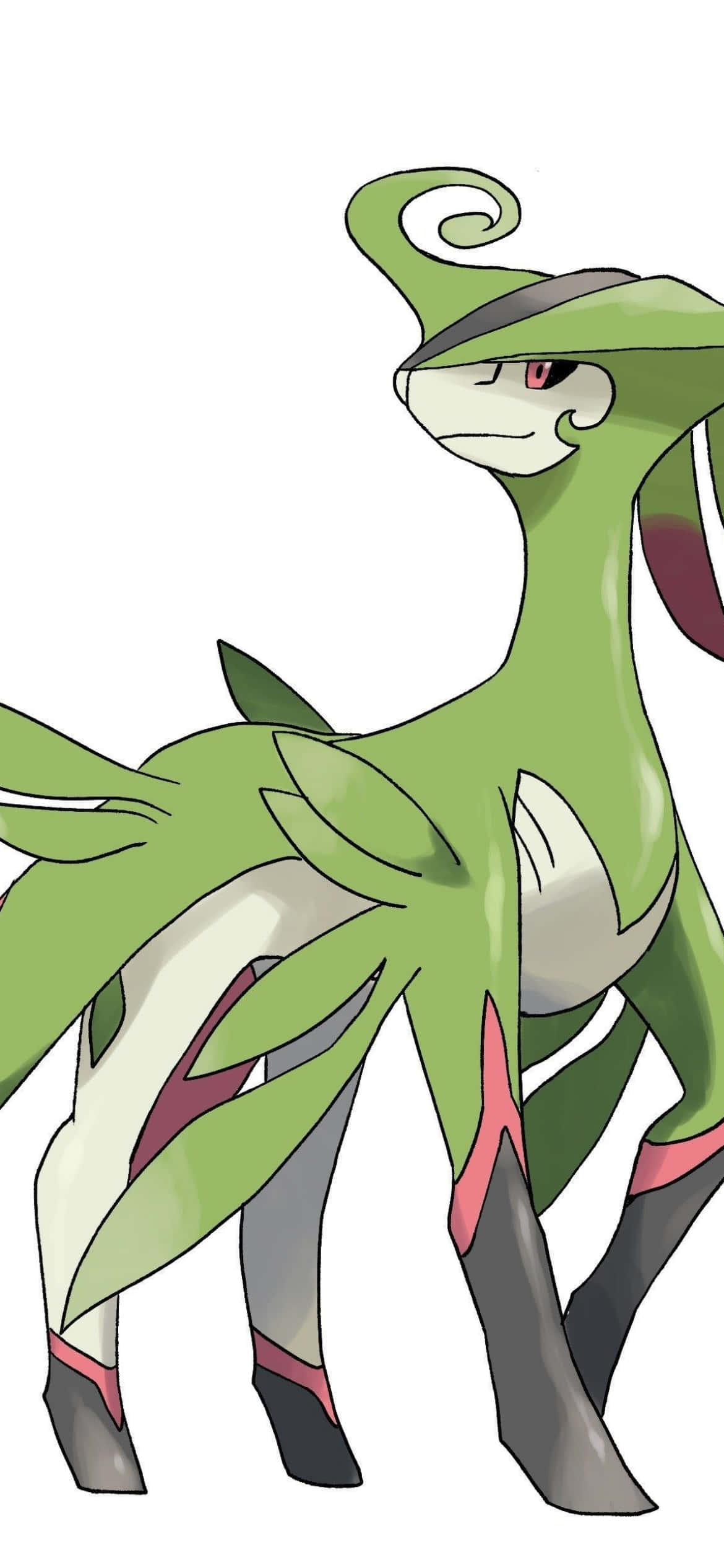Virizion, green Pokémon, leaf-like limbs, Full HD Phone Wallpaper