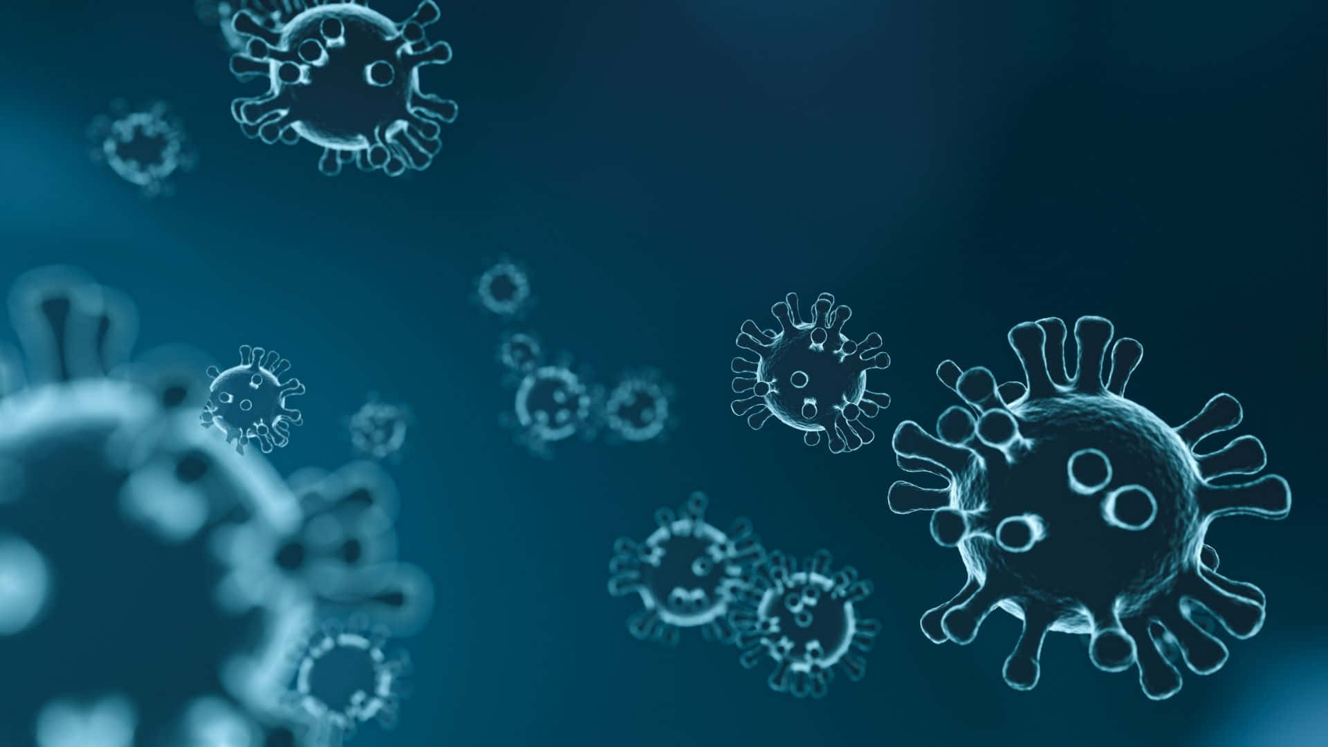 viral particles, translucent, glowing, Full HD Desktop Wallpaper